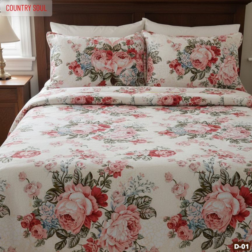 KING SIZE COMFORTER SET (6 PCS SET) D-01