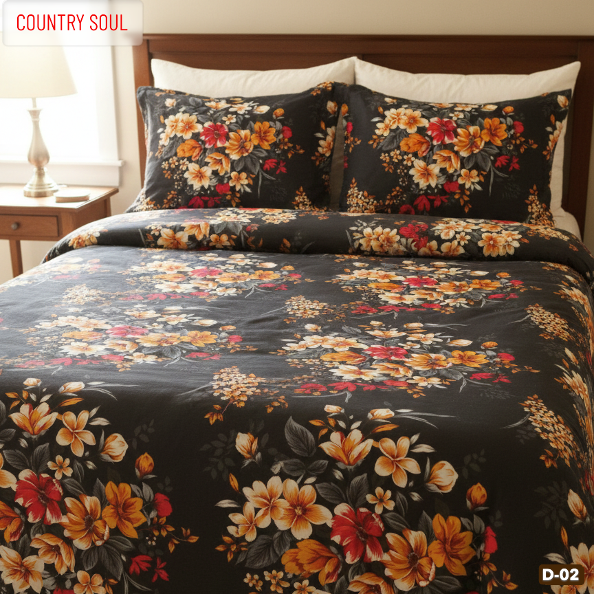 KING SIZE COMFORTER SET (6 PCS SET) D-02