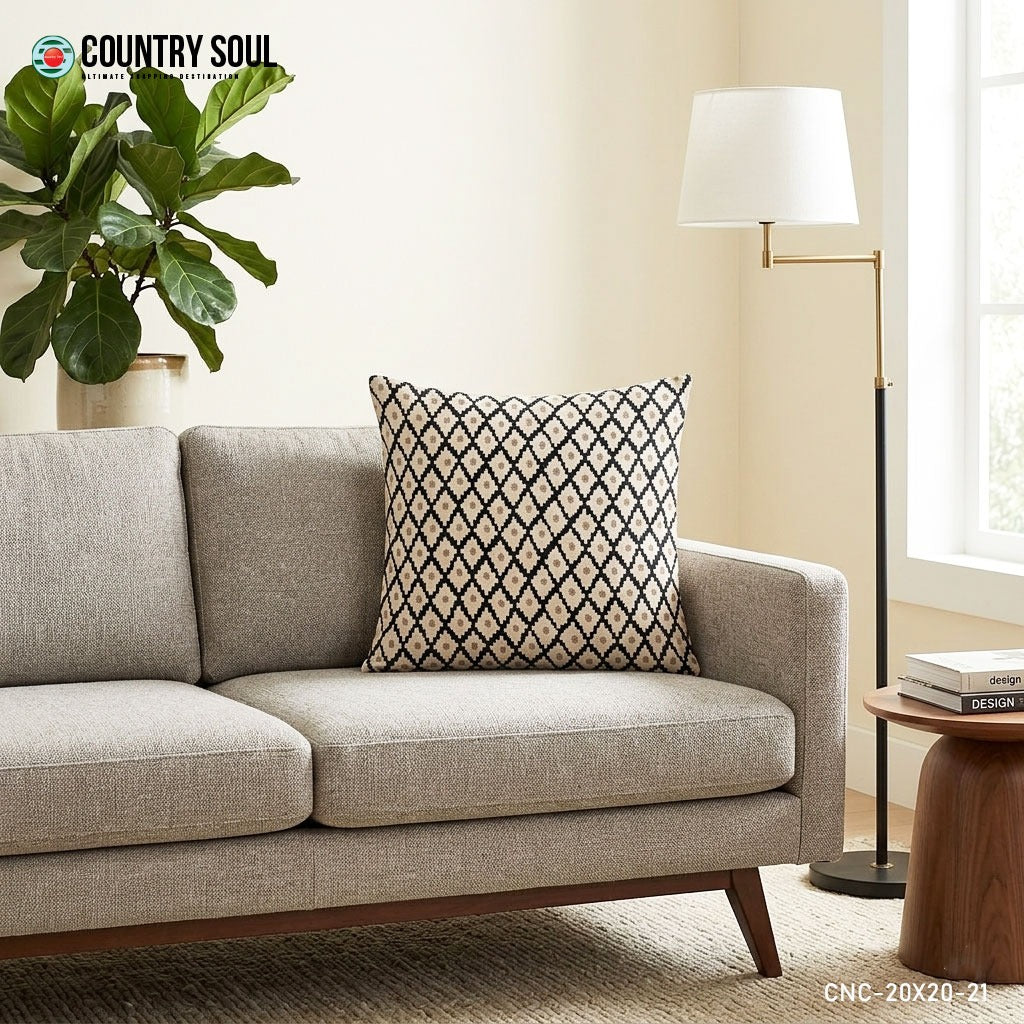 Decorative Cushion Cover 20"x20", 18"x18", 16"x16" Inch, Design-21
