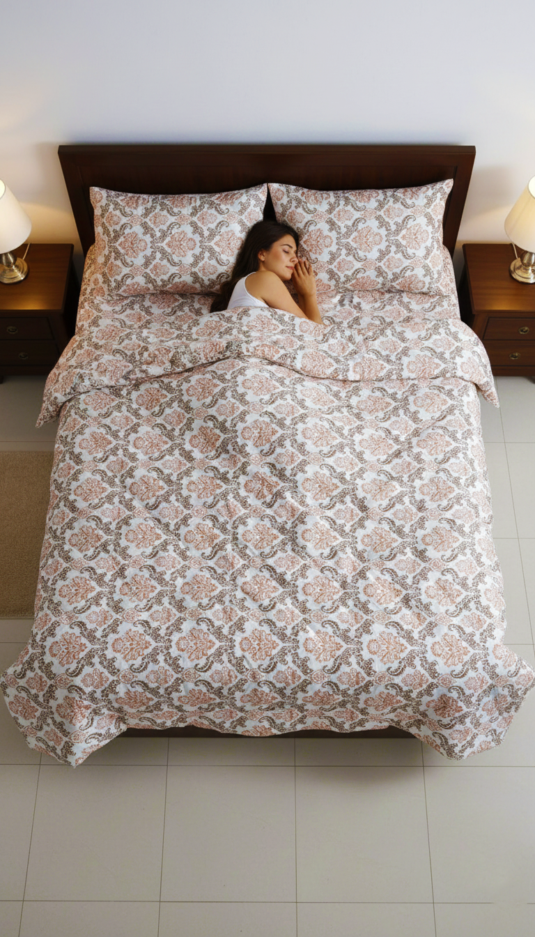 KING SIZE COMFORTER SET (5 PCS SET) D-26