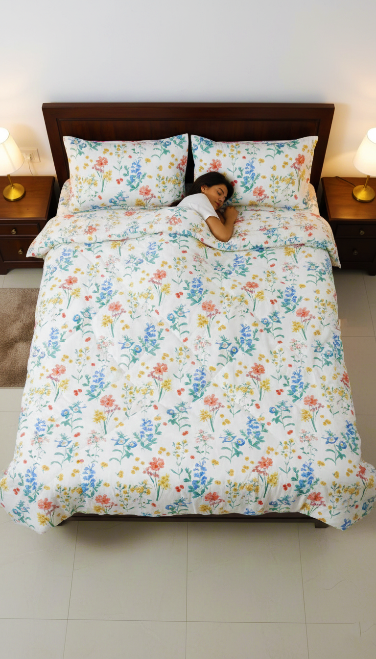 KING SIZE COMFORTER SET (5 PCS SET) D-31