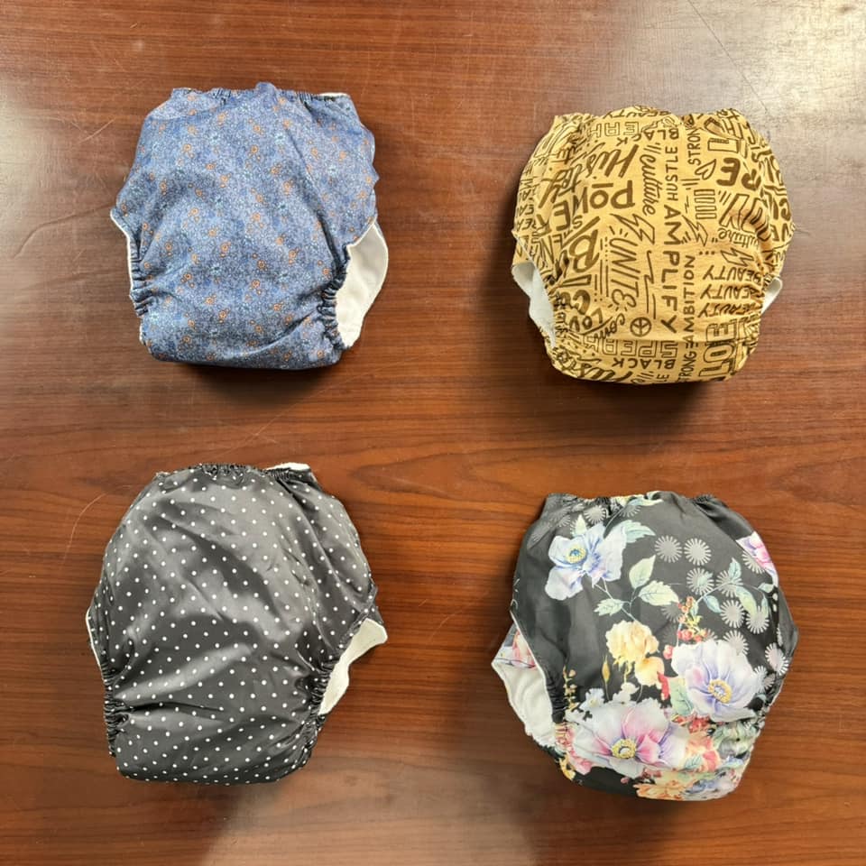 5 Pcs Reusable Multicolor Assorted Baby Diaper