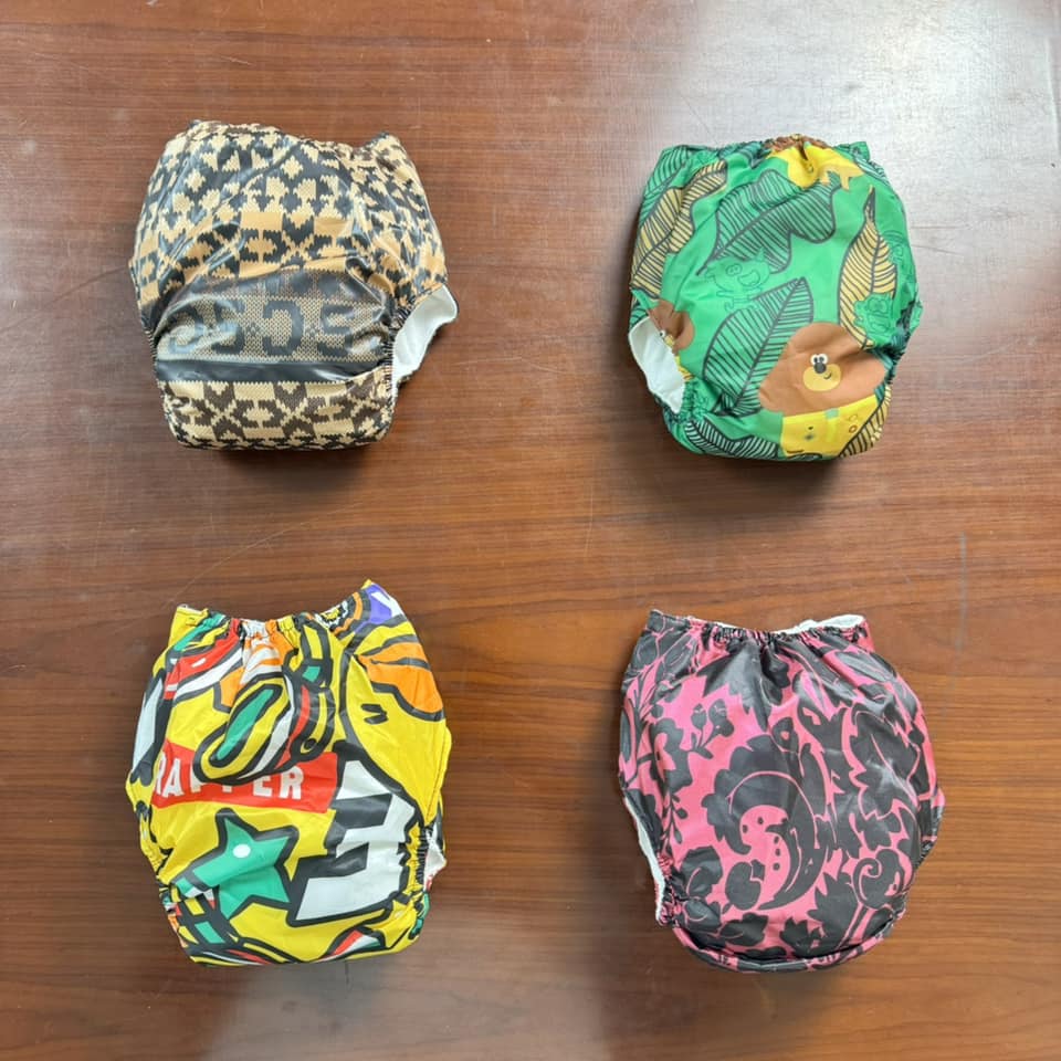 5 Pcs Reusable Multicolor Assorted Baby Diaper