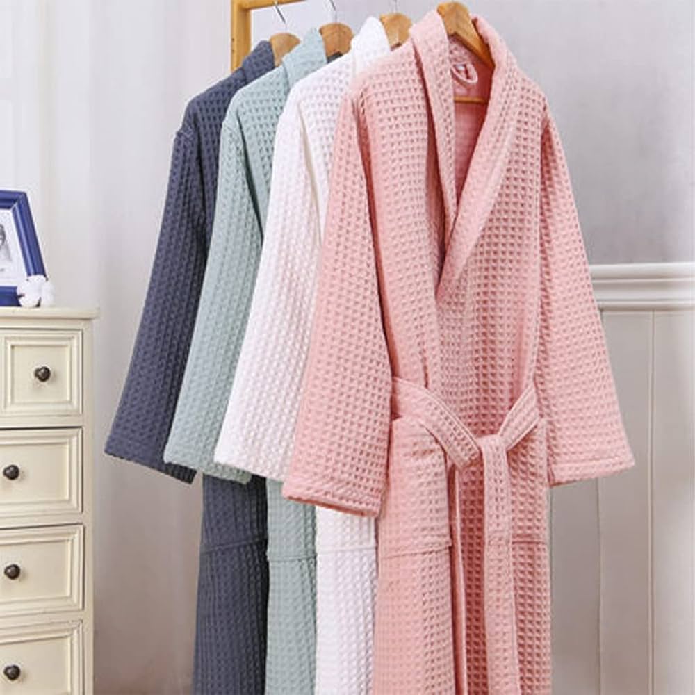 Country Soul Waffle Cotton Bathrobe – Lightweight PB-05
