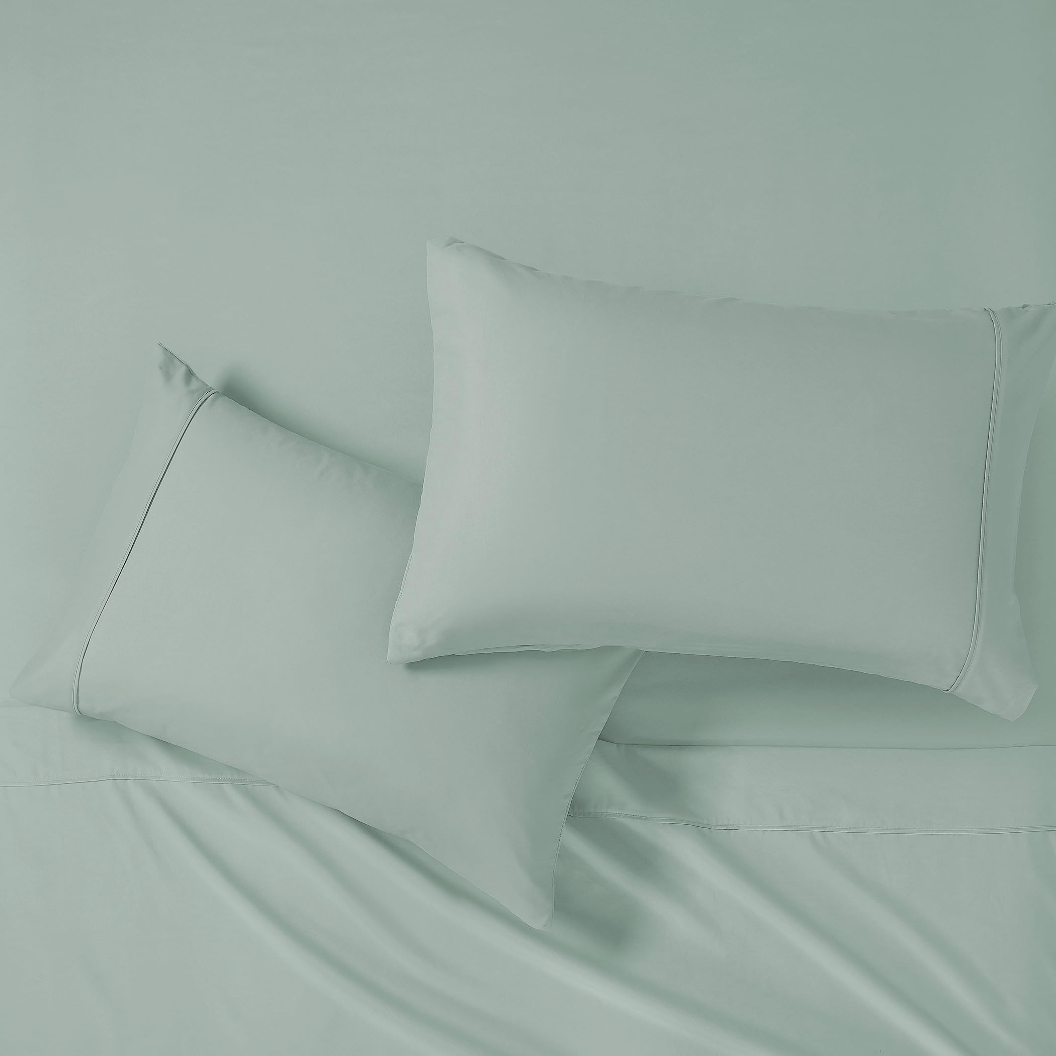 SOLID COLOR King Size Bedsheet with 2 Pillow Cover, 100% Cotton, Ultra Soft (8.5 Feet By 7.5 Feet)