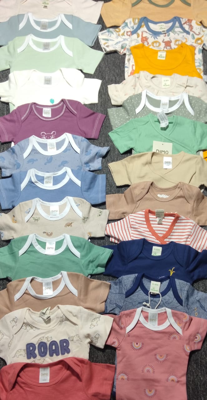 đŧ15 Pcs Baby Combođ(10 Pcs Half Sleeve Baby Keeper+5 Pcs Troujar)