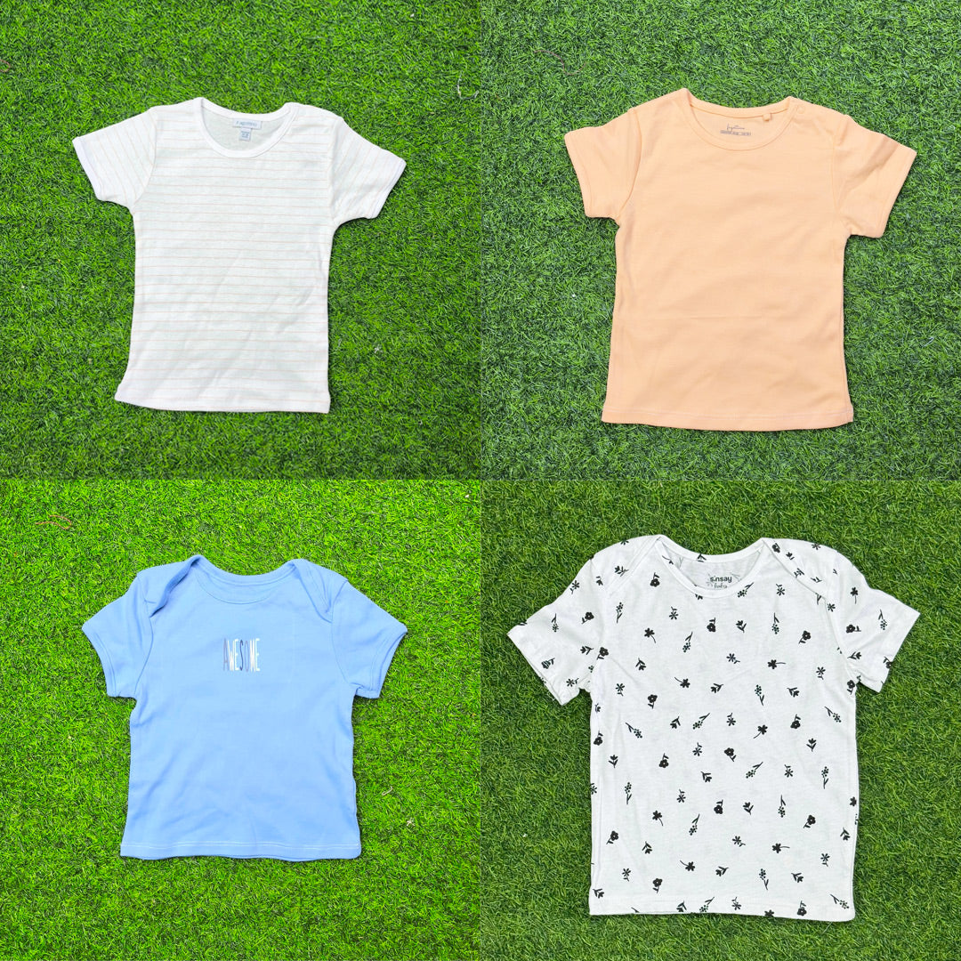 5 Pcs Export Quality Baby T-Shirt Combo