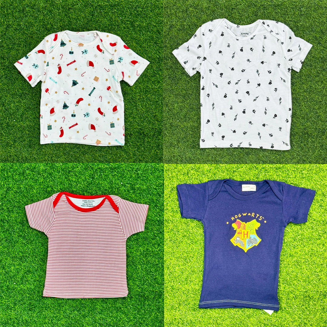 5 Pcs Export Quality Baby T-Shirt Combo