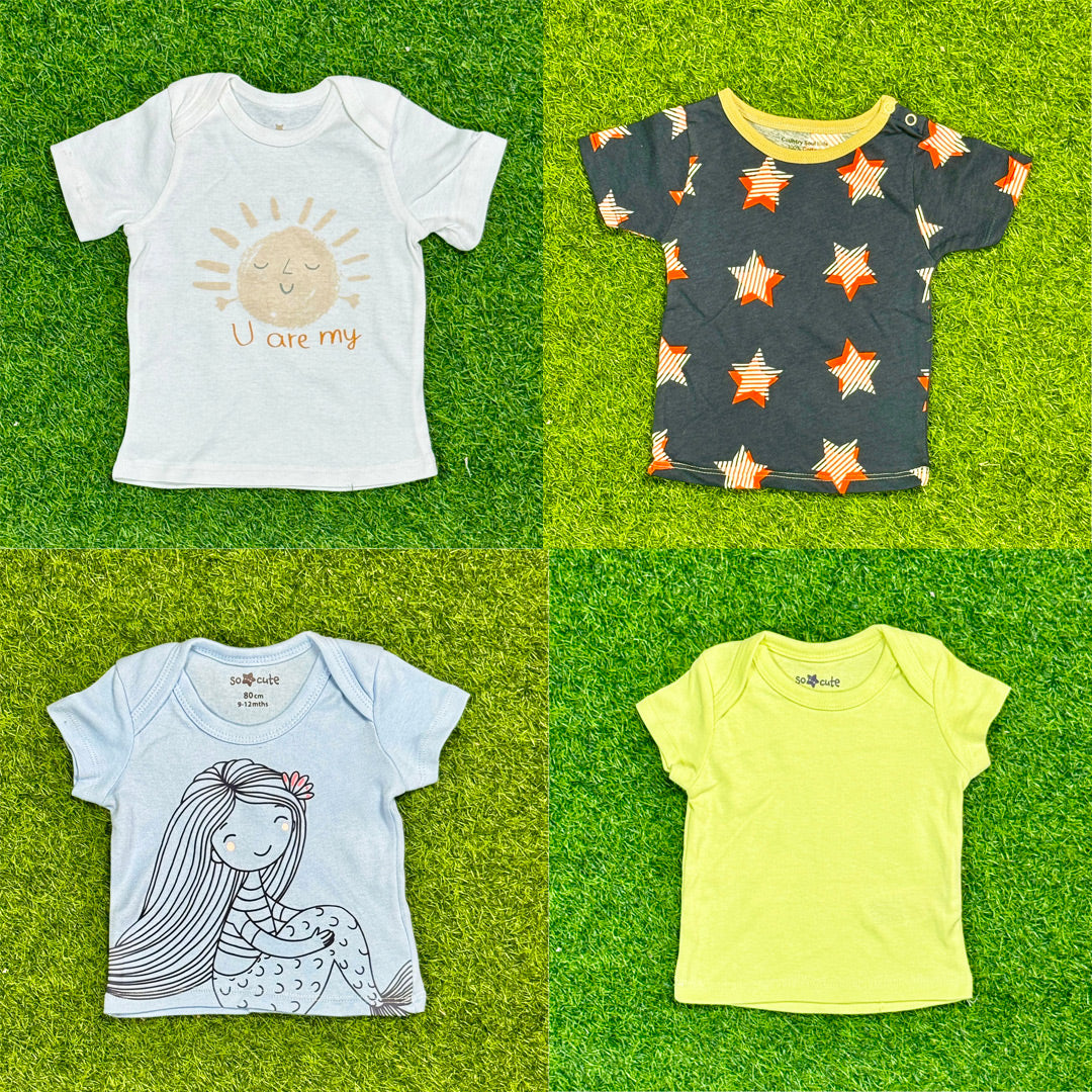 5 Pcs Export Quality Baby T-Shirt Combo