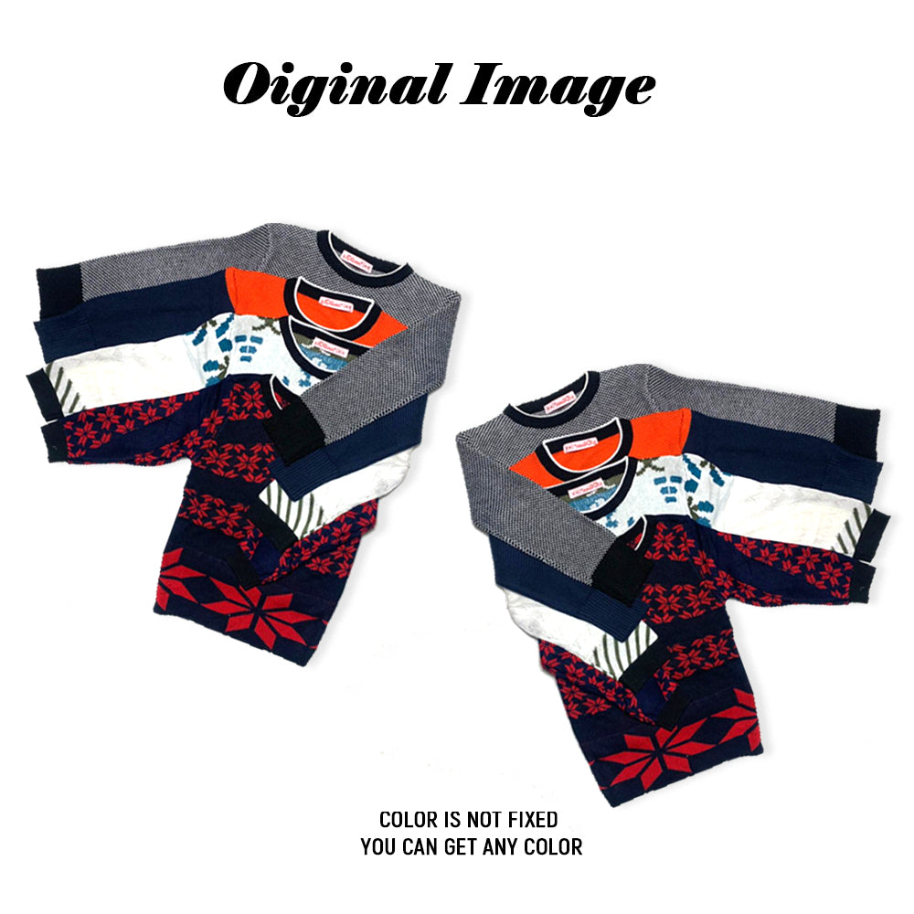 4 Pcs Full Sleeve Multicolor Baby Sweater For 0 to 5 Years
