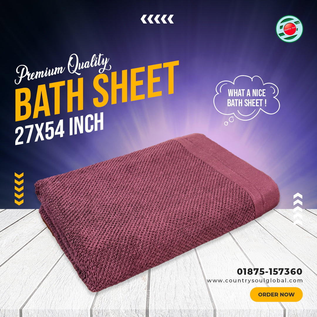 Premium Quality Cotton Made Bath Sheet