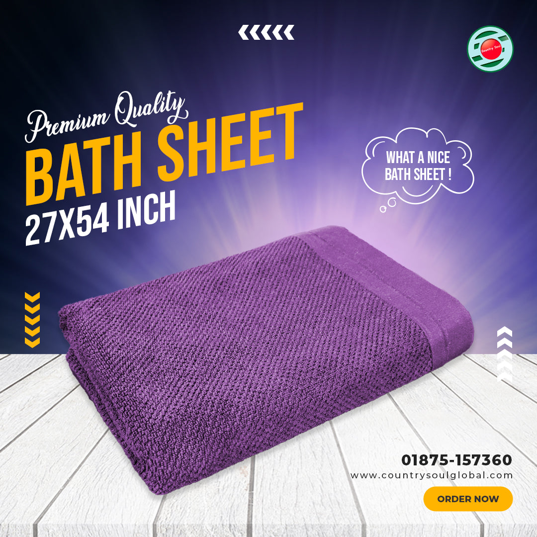 Premium Quality Cotton Made Bath Sheet