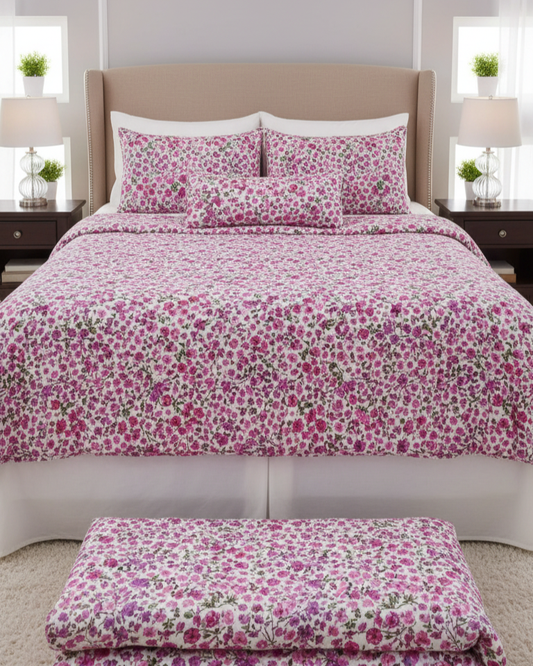 KING SIZE COMFORTER SET (5 PCS SET) D-22