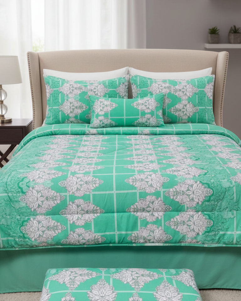 KING SIZE COMFORTER SET (6 PCS SET) D-08