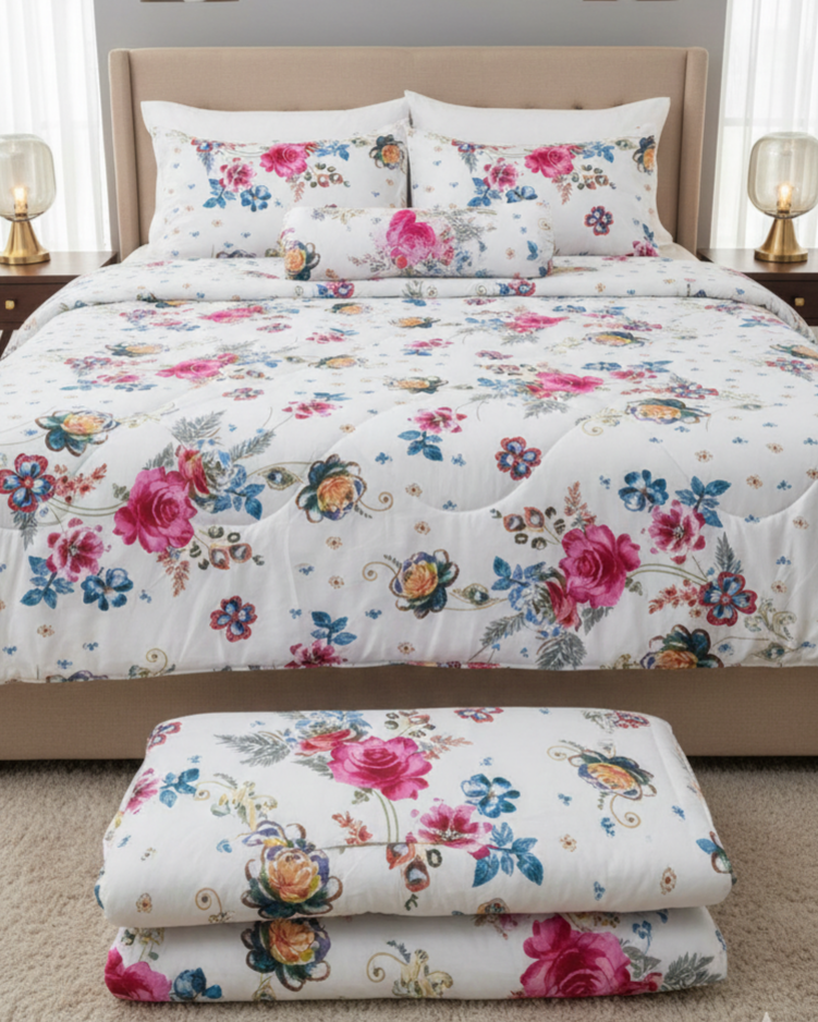 KING SIZE COMFORTER SET (5 PCS SET) D-10