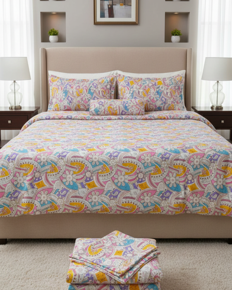 KING SIZE COMFORTER SET (5 PCS SET) D-20