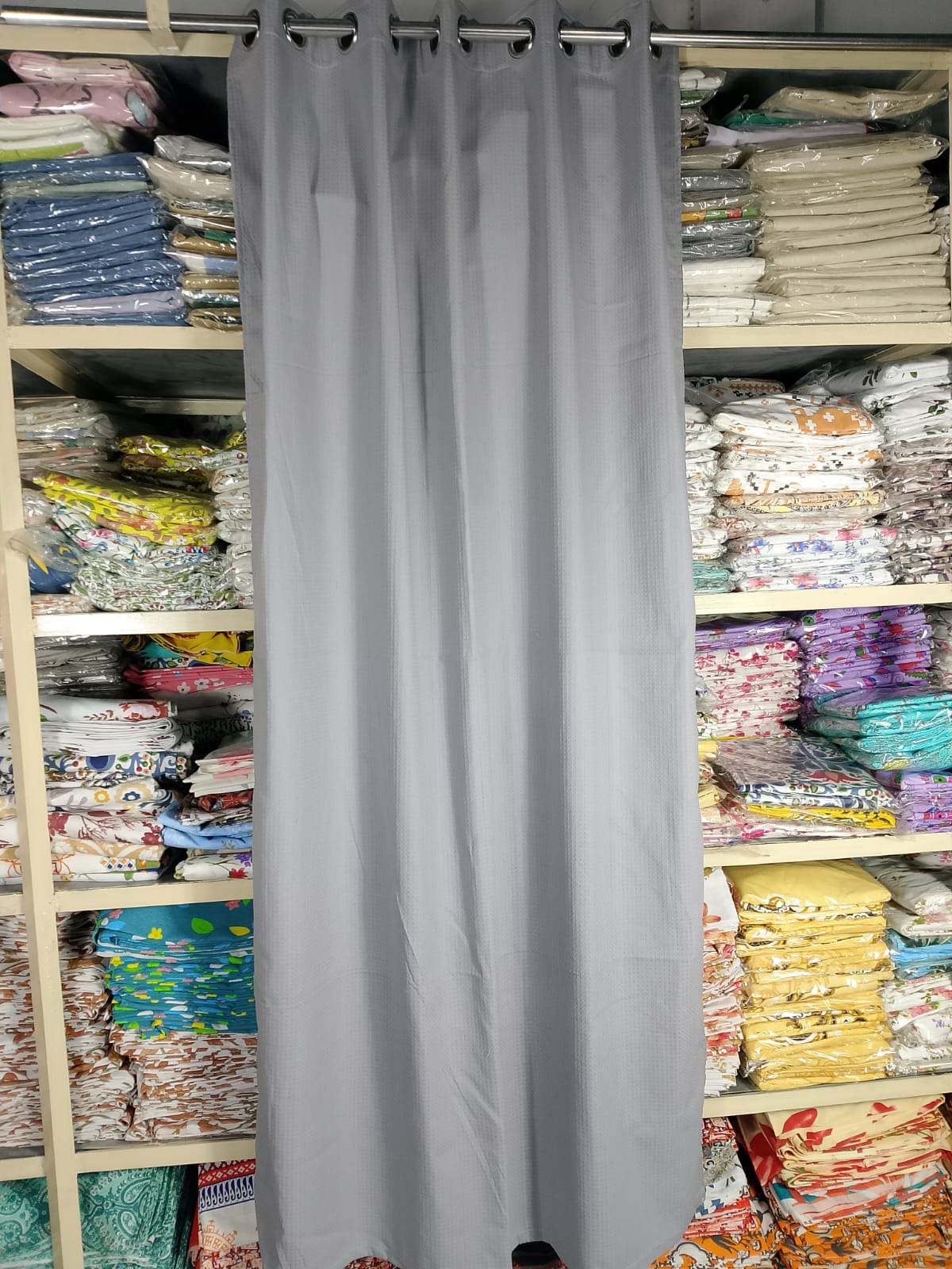 Decorative Waffle Printed Curtain - DC 129