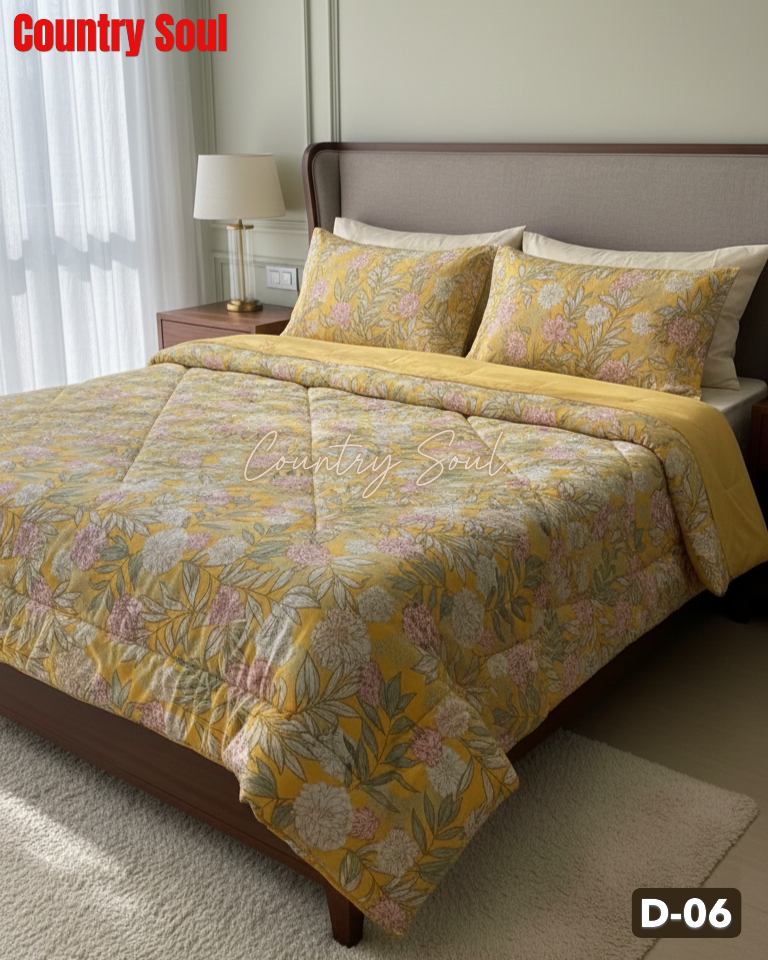 KING SIZE COMFORTER SET (5 PCS SET) D-06