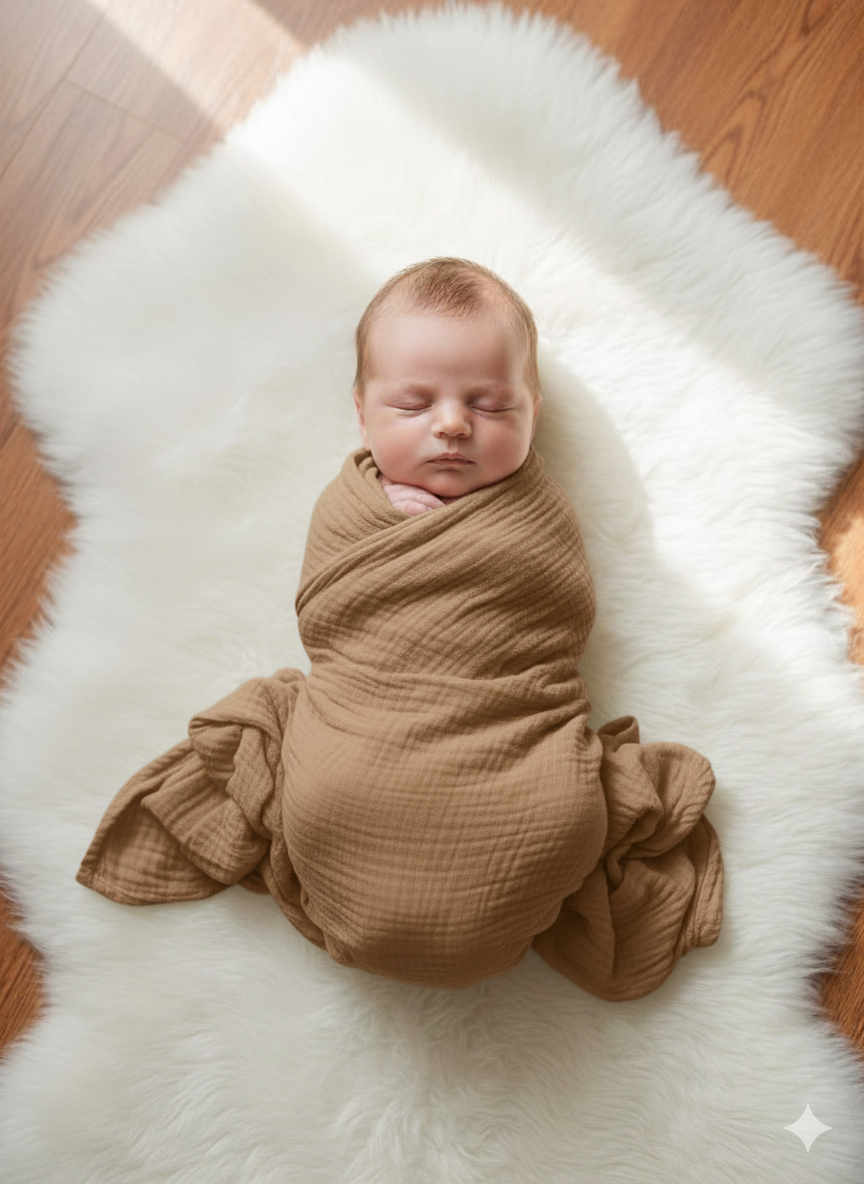 4 Layer Moslin Baby Blanket or Baby Katha (5 Pcs Combo)