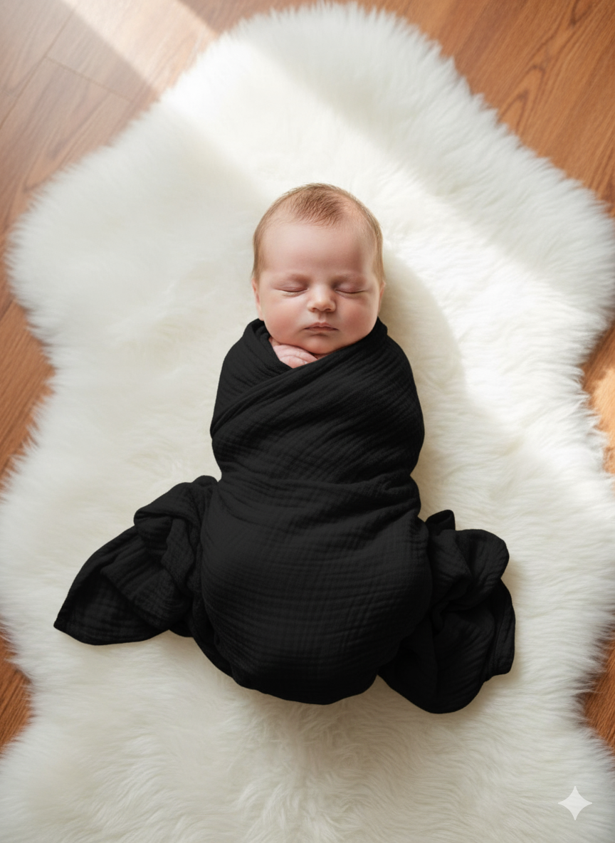 4 Layer Moslin Baby Blanket or Baby Katha (5 Pcs Combo)