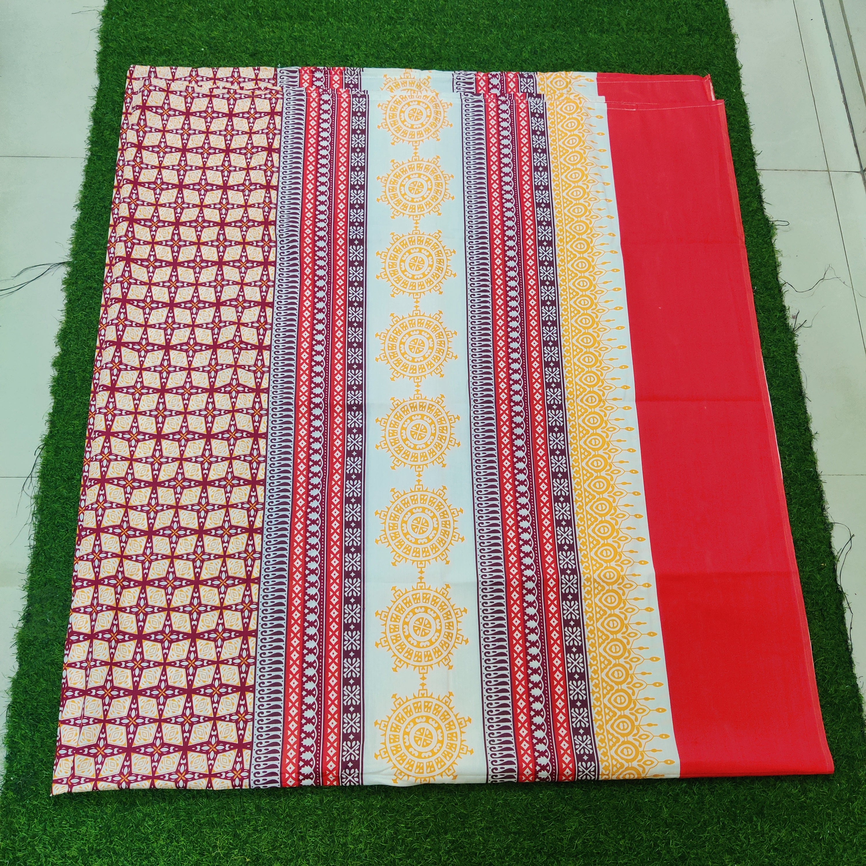 Premium Regular Bedsheet ( Super King Size) with two pillw cover -04