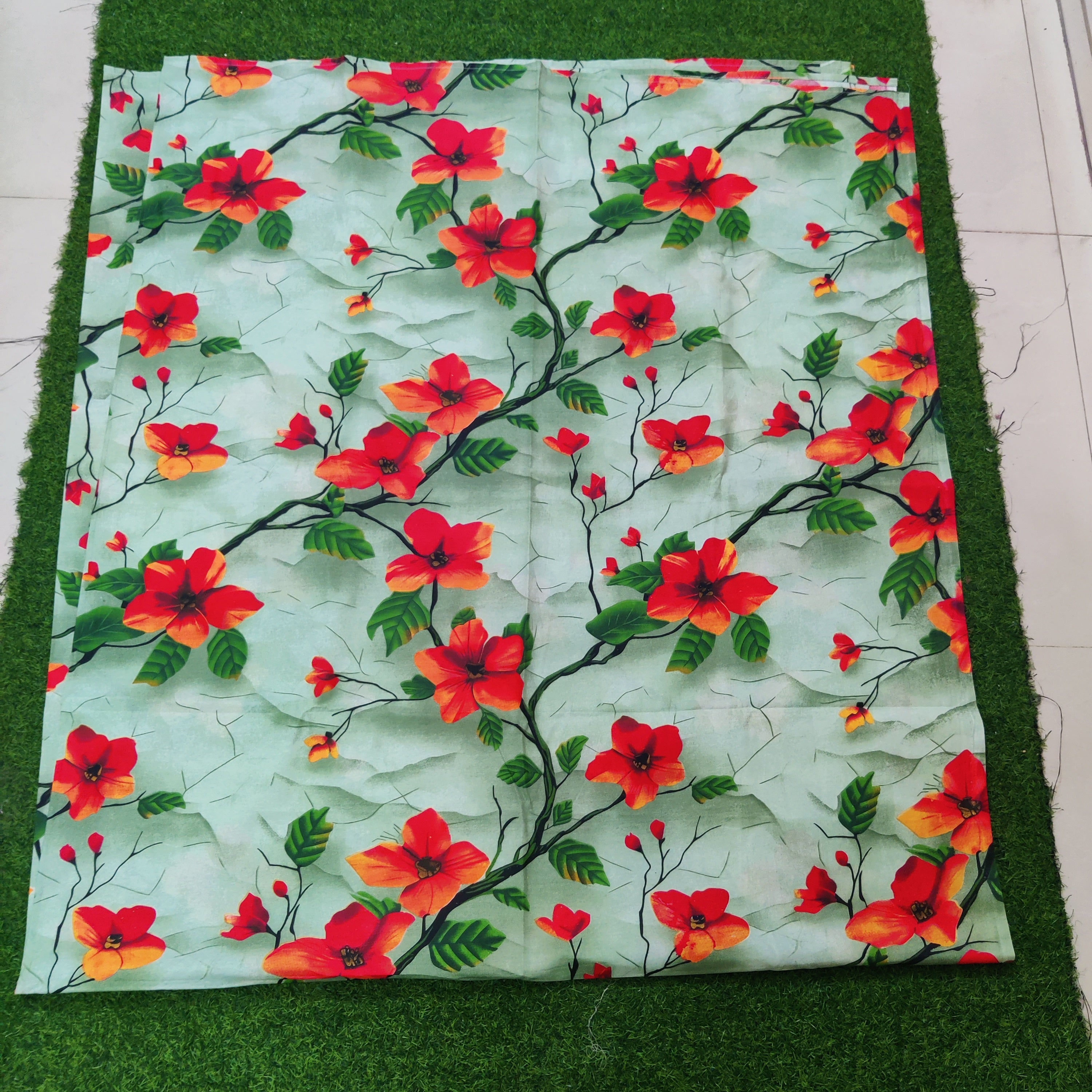 Premium Regular Bedsheet ( Super King Size) with two pillw cover -15
