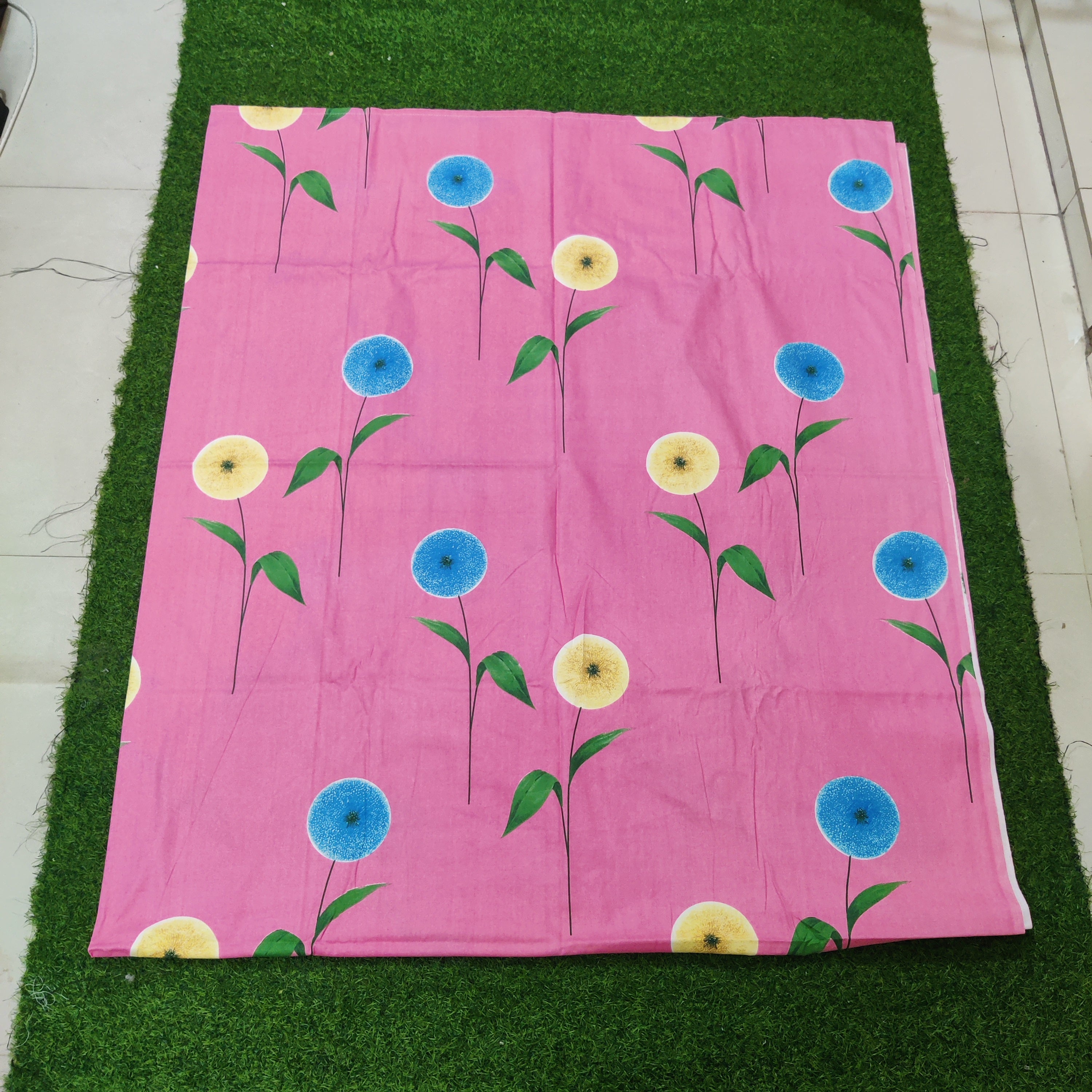 Premium Regular Bedsheet ( Super King Size) with two pillw cover -21