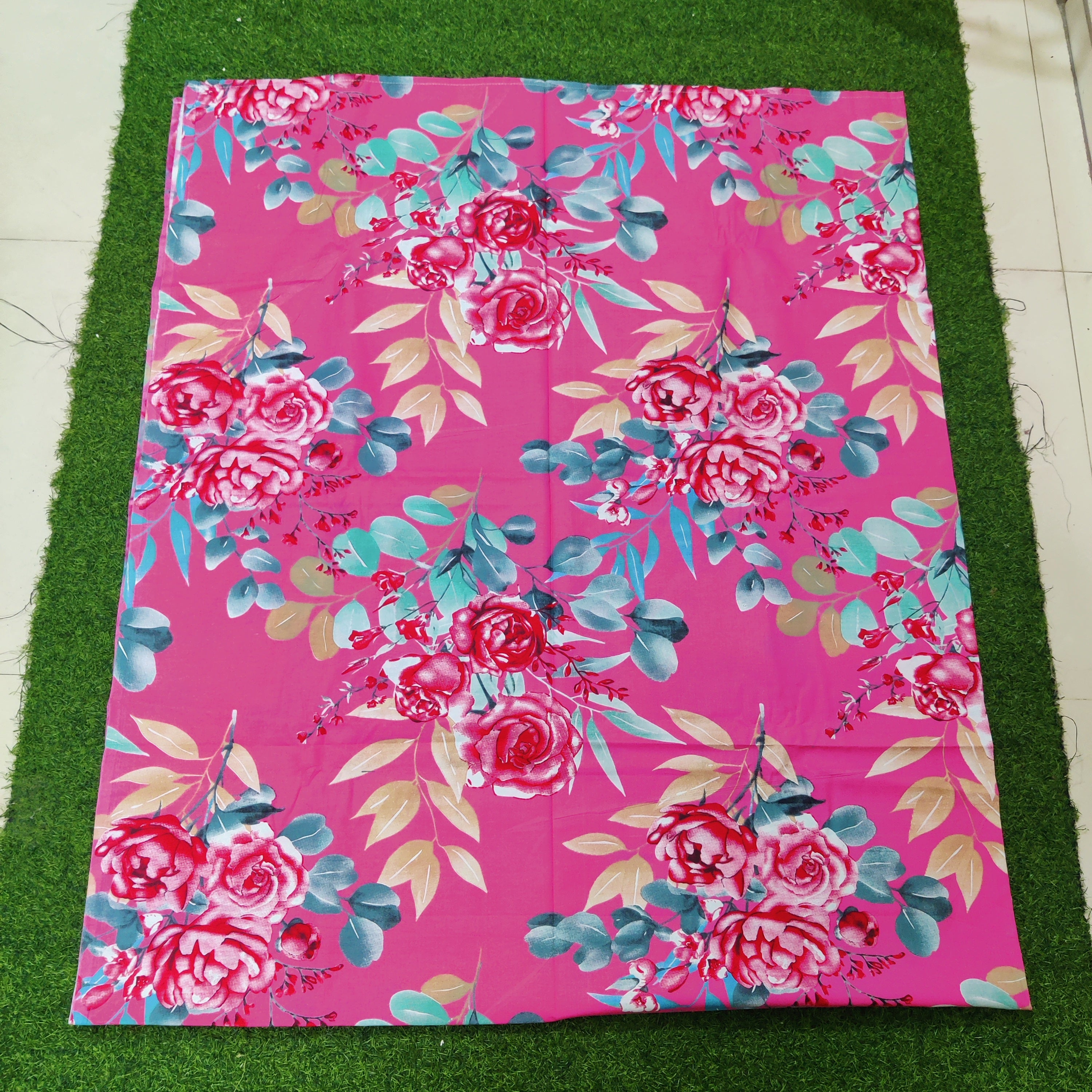 Premium Regular Bedsheet ( Super King Size) with two pillw cover -28