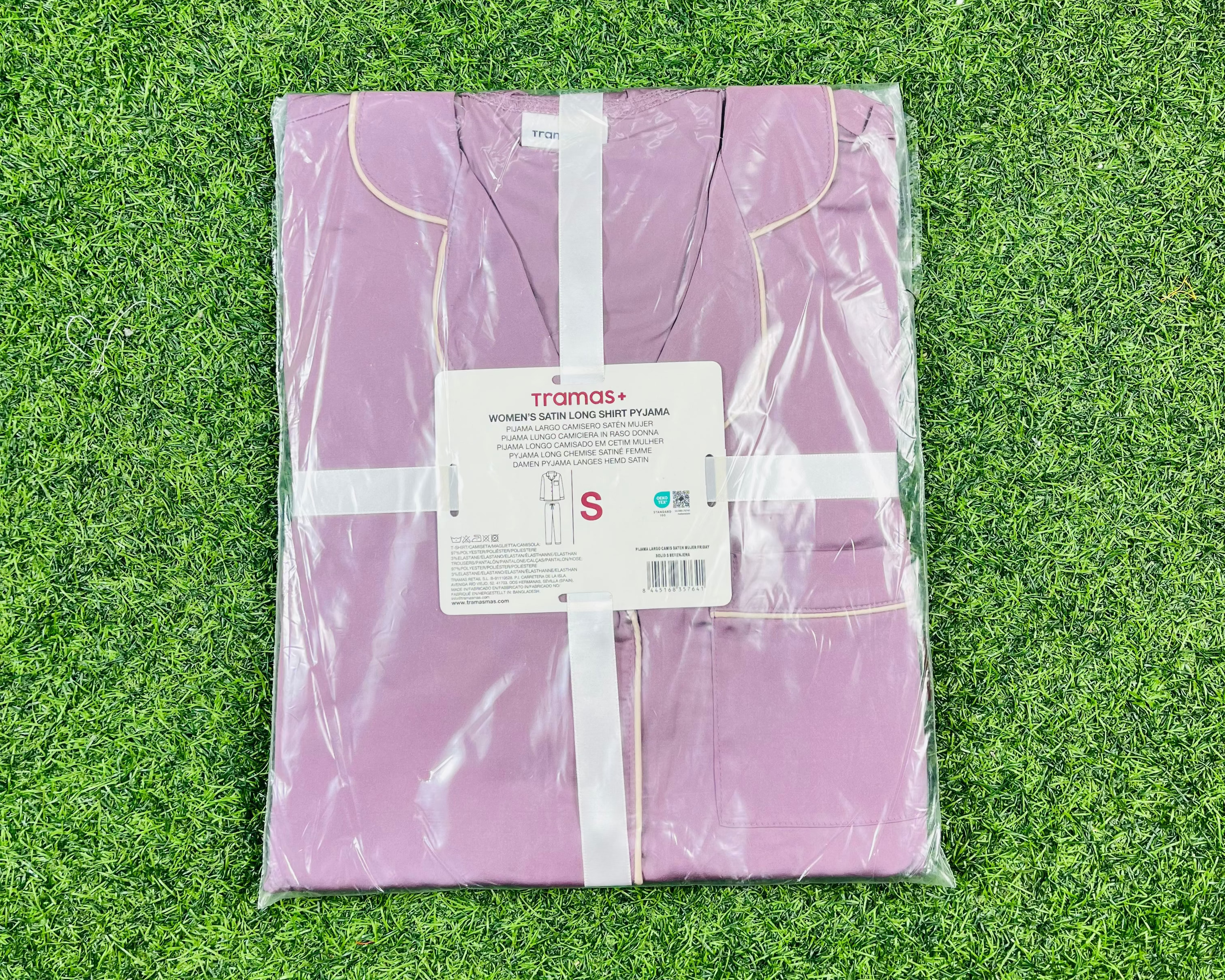 Women's Satin Long Shirt Pyjama