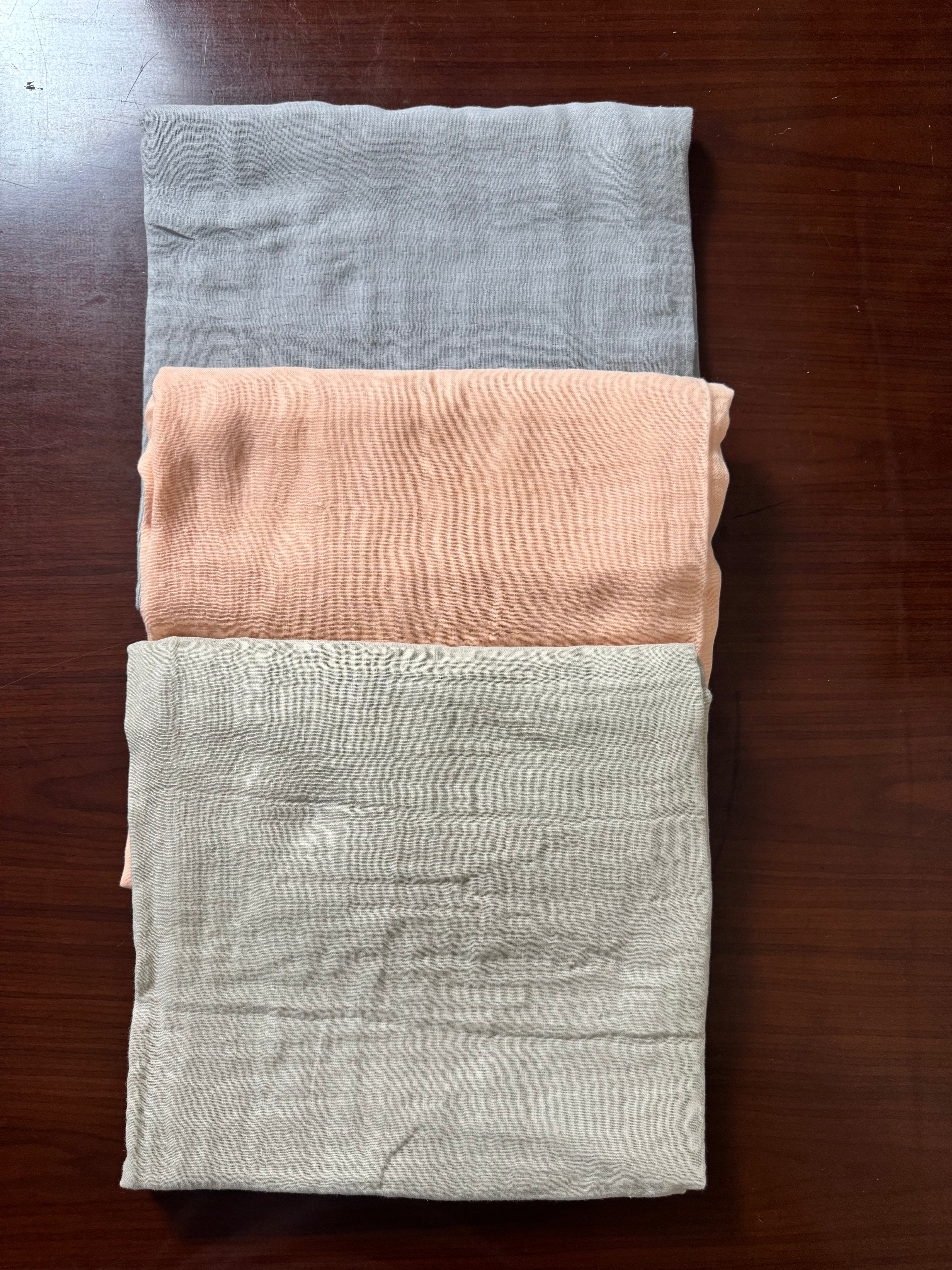 5 PCS PREMIUM QUALITY MOSLIN BABY KATHA/BABT SWADDLE