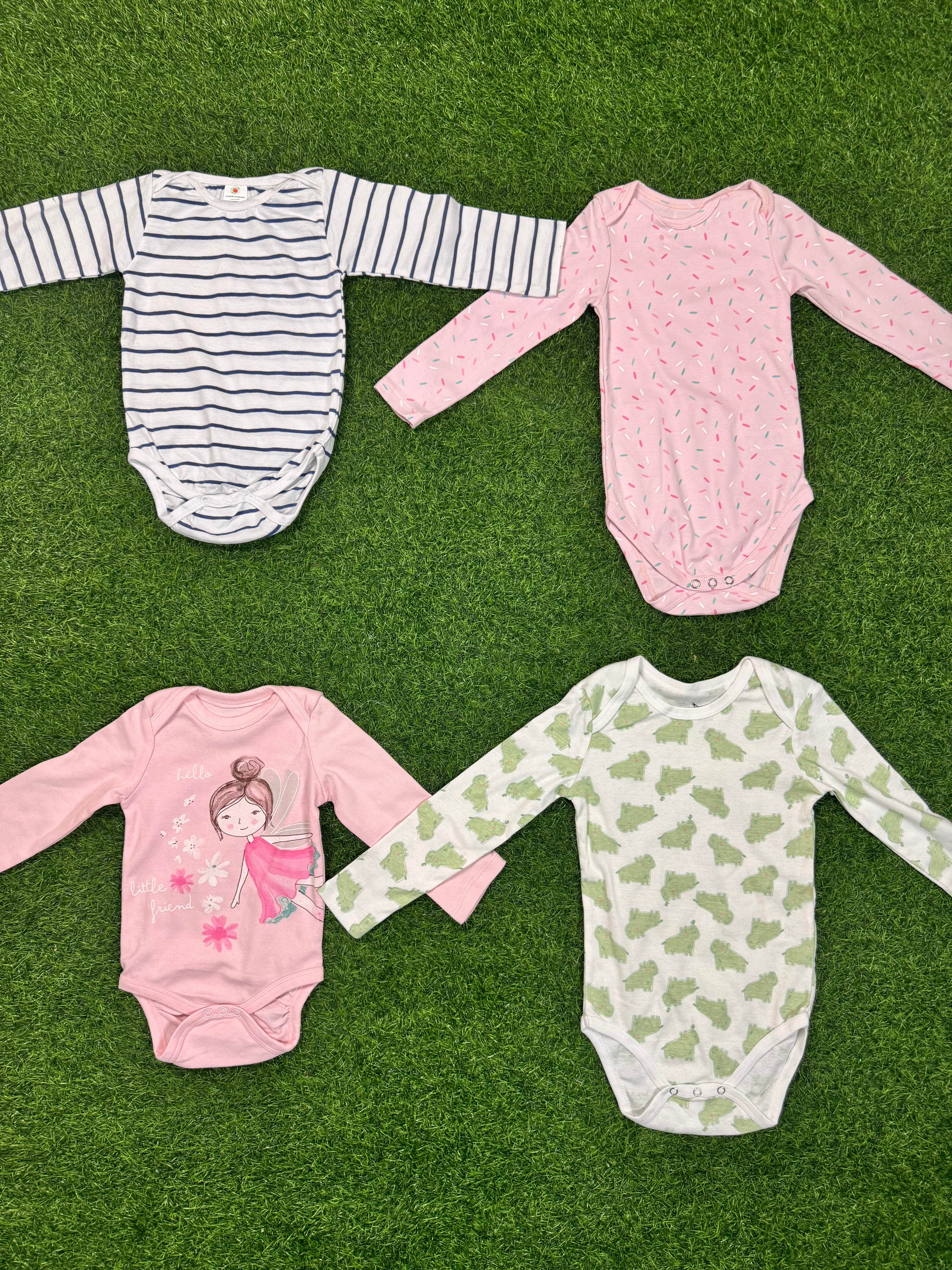 đŧ15 Pcs Baby Combođ(5 Pcs Full Sleeve Baby Keeper+5 Pcs Troujar) 5 Pcs Baby Cap Free