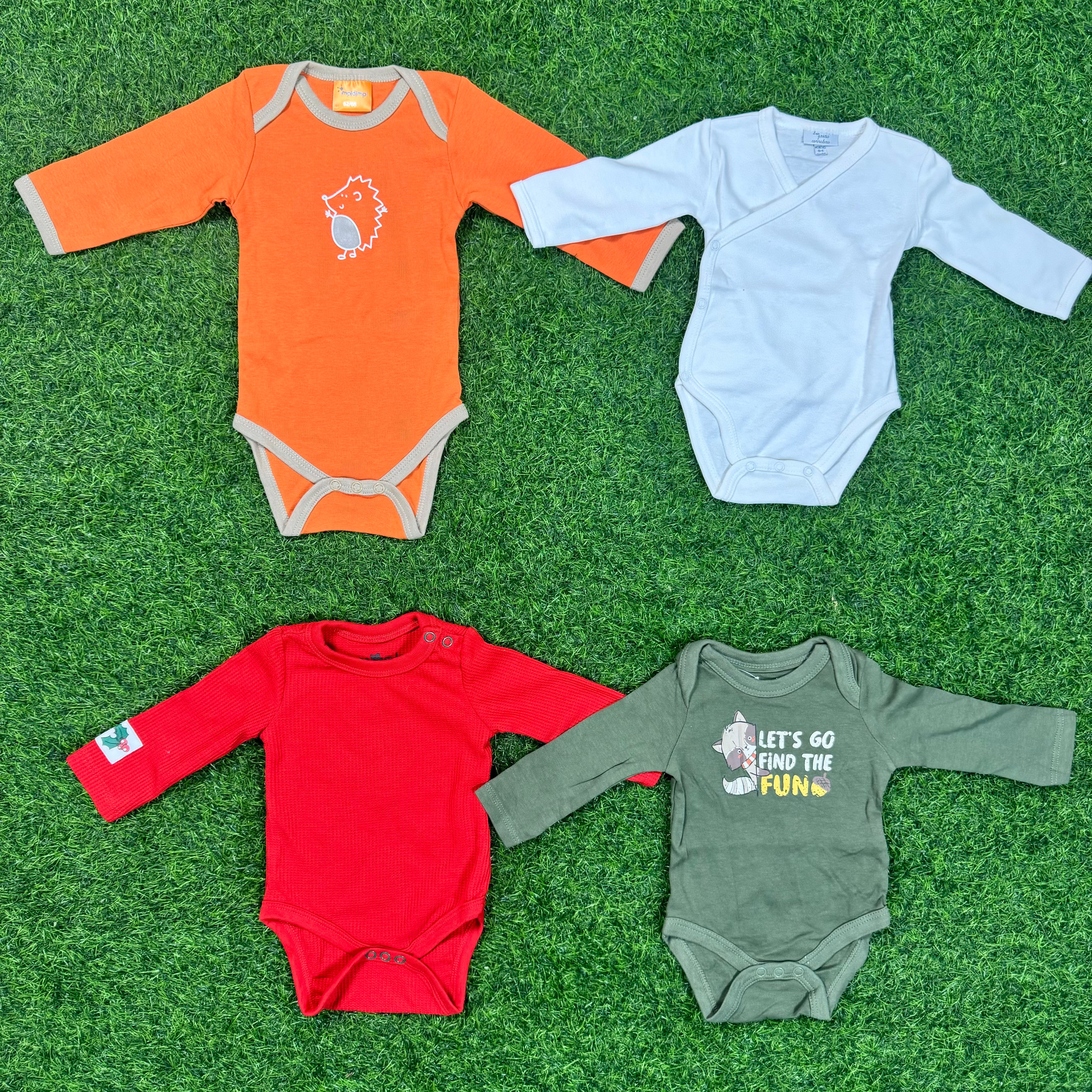 👼15 Pcs Baby Combo😍(5 Pcs Full Sleeve Baby Keeper+5 Pcs Troujar) 5 Pcs Baby Cap Free