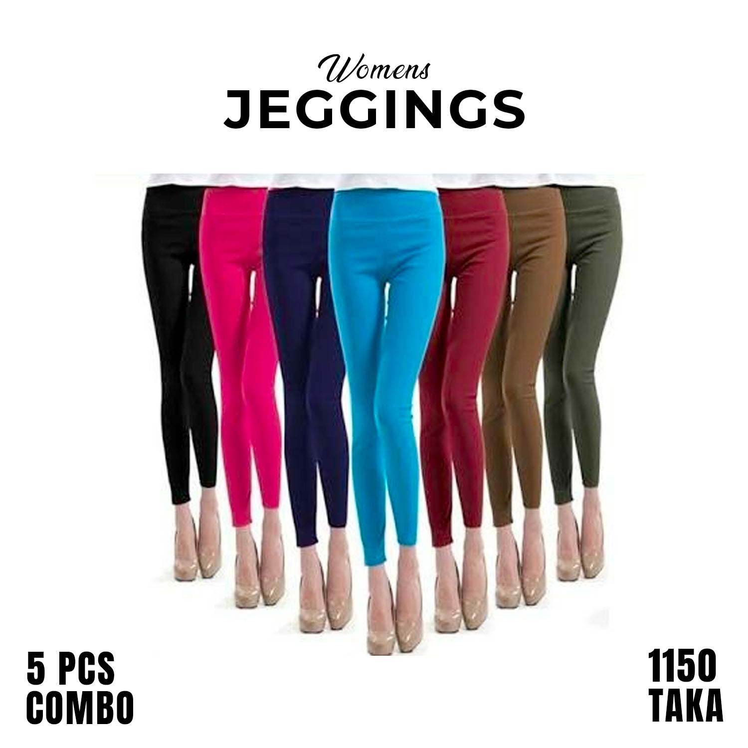5 Pc Jeggings For Women, Girls, Ladies