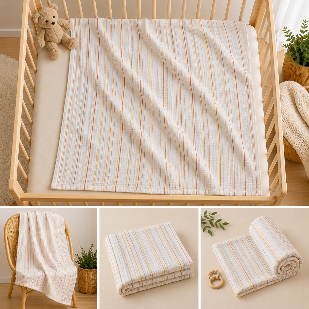 5 Pcs 48x48 Inch Moslin katha Combo