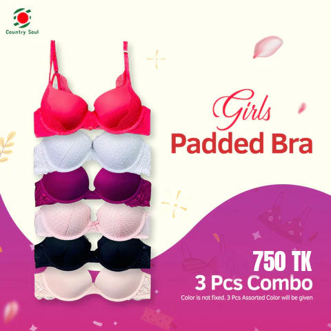 Country Soul Super Combo 3 Pcs Padded Bra