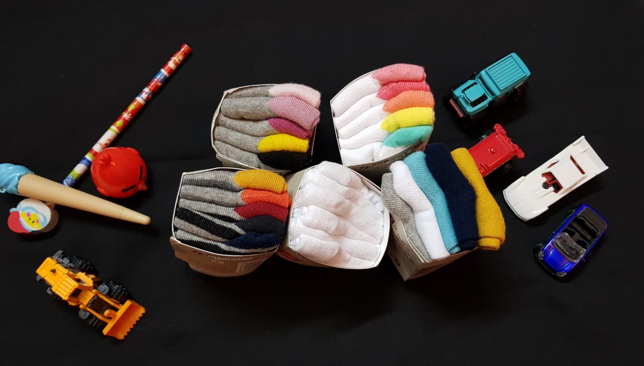 10 Pcs Full Sleeve Baby Keeper/Romper & 10 Pair Socks Combo Box for 0 to 36 month