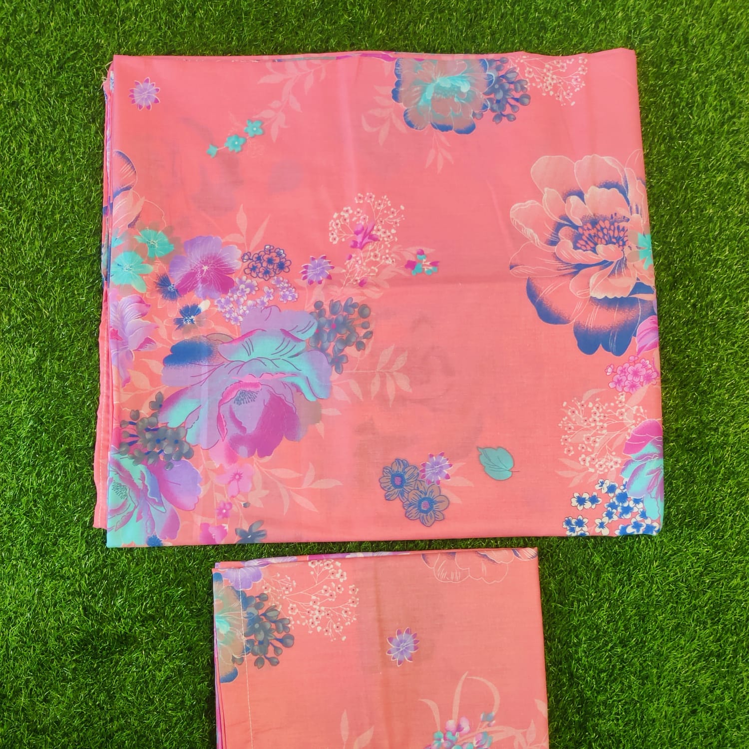 King Size Premium Twill Fabric Bed Sheet with Two Pillow Cover