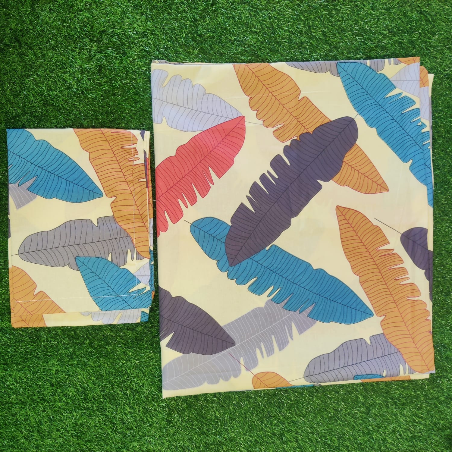 King Size Premium Twill Fabric Bed Sheet with Two Pillow Cover