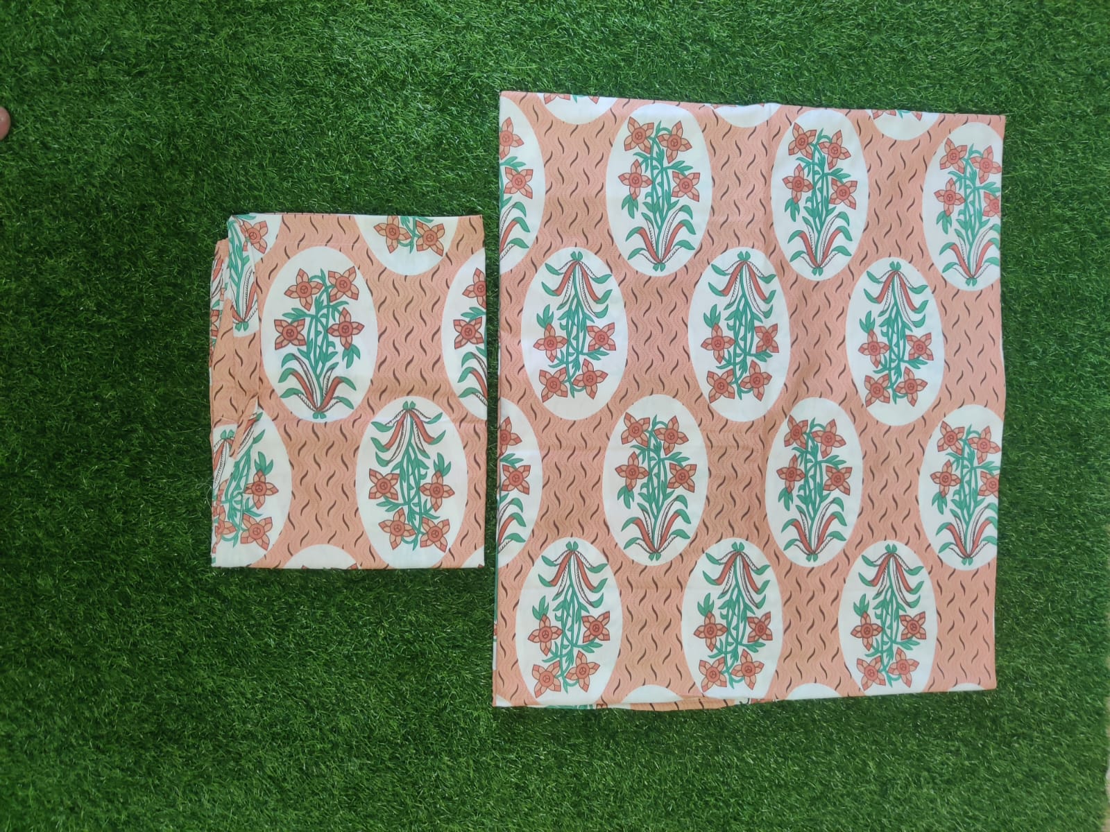 King Size Twill Fabric Bed Sheet with Two Pillow Cover