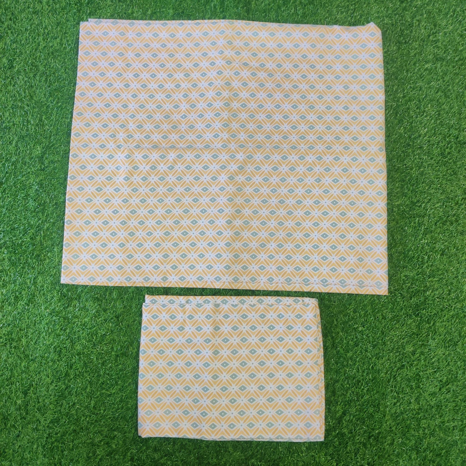 King Size Twill Fabric Bed Sheet with Two Pillow Cover