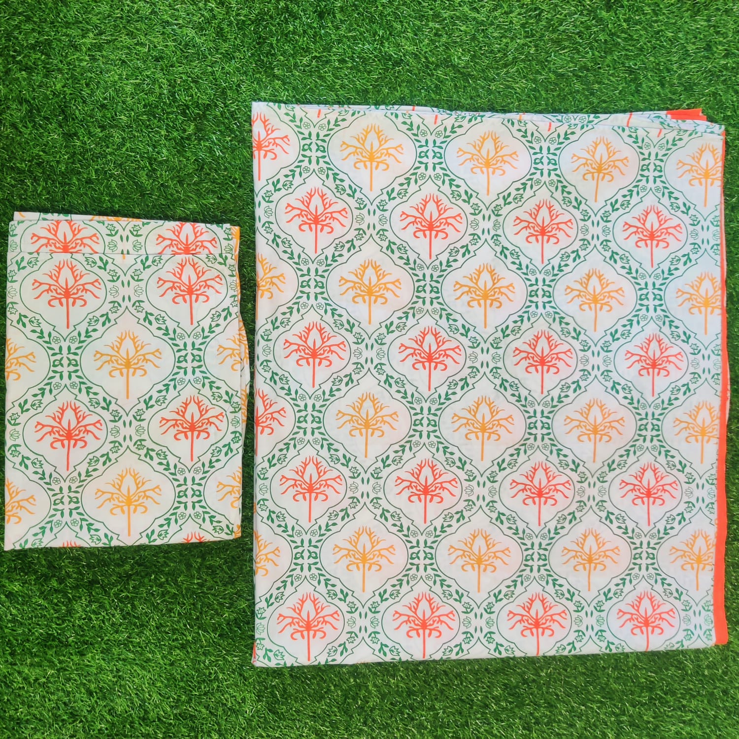 King Size Premium Twill Fabric Bed Sheet with Two Pillow Cover