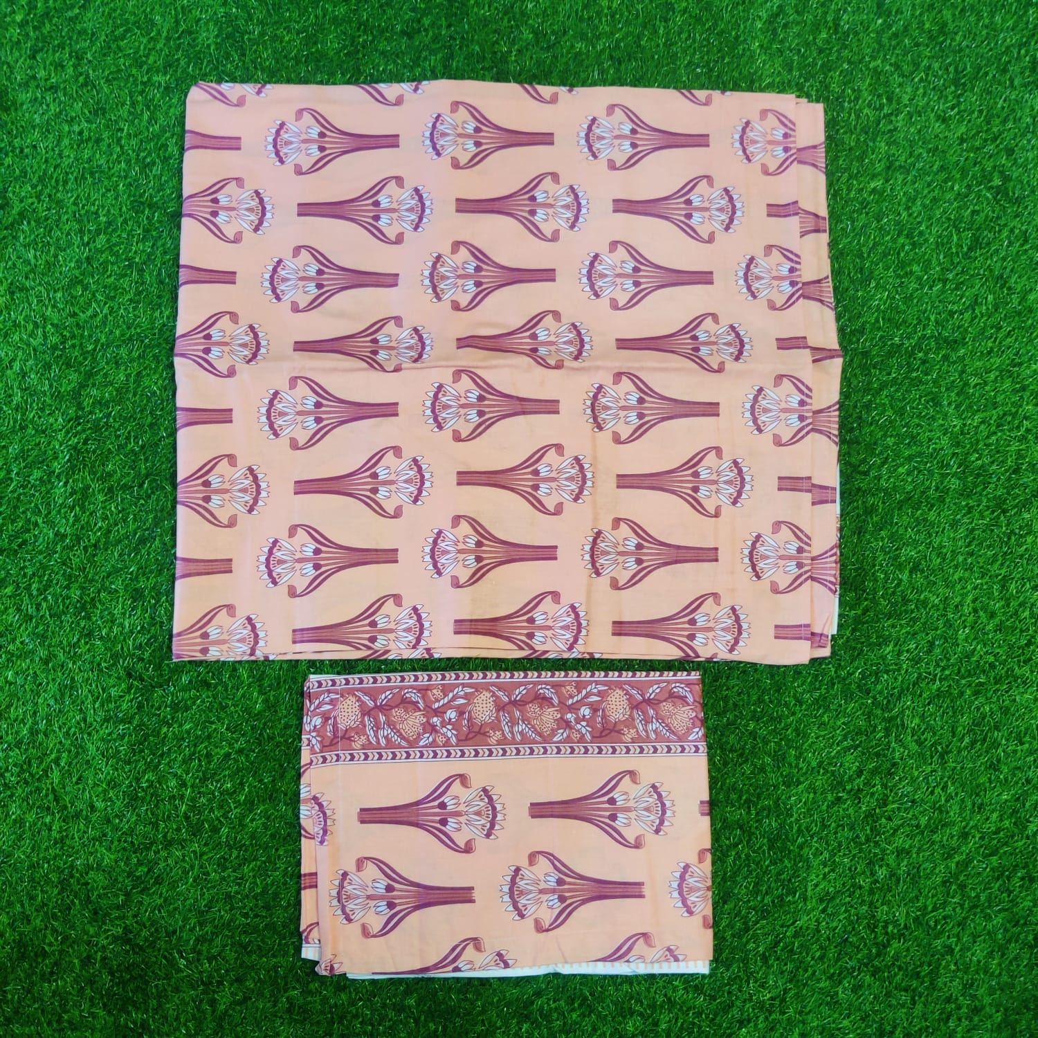 King Size Twill Fabric Bed Sheet with Two Pillow Cover