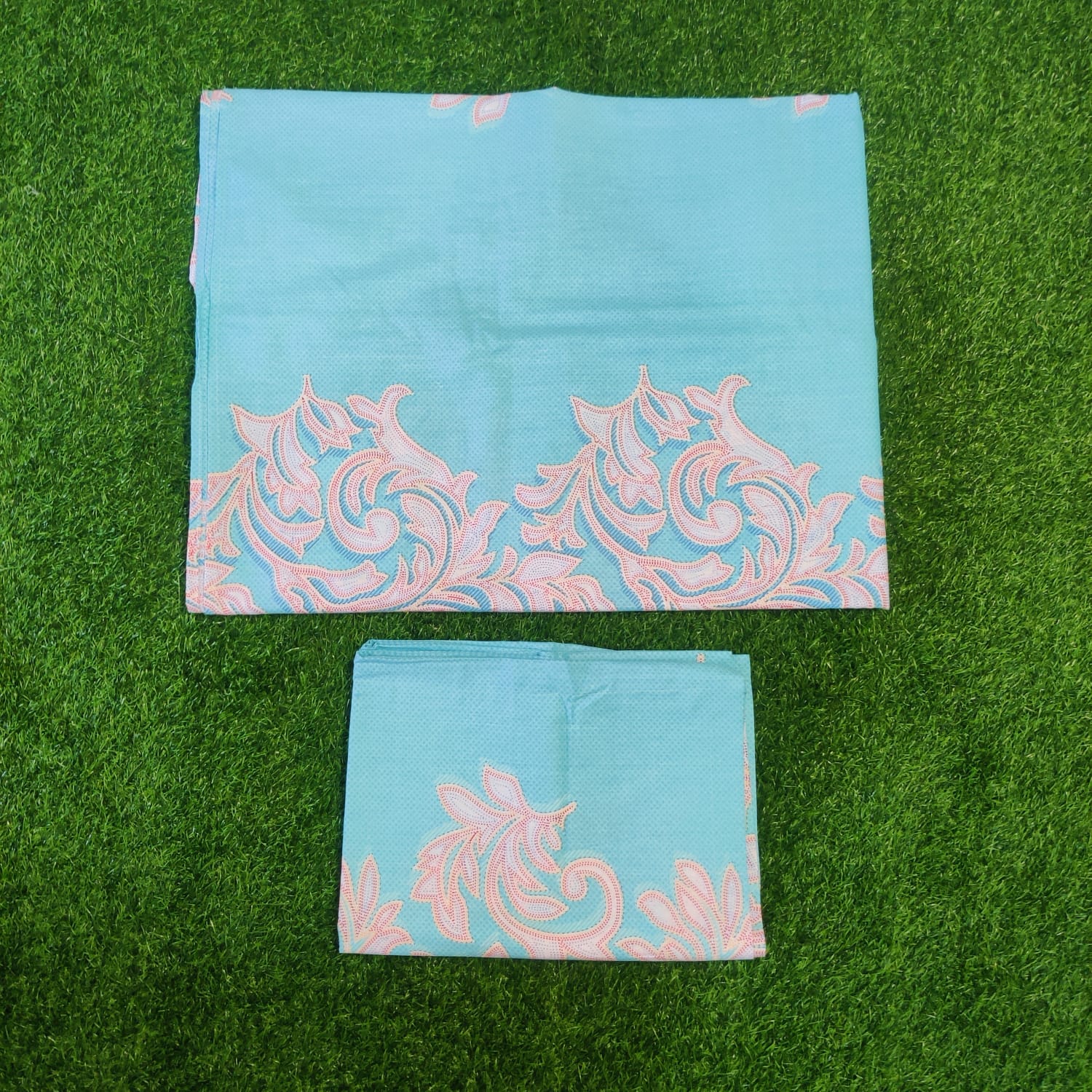 King Size Twill Fabric Bed Sheet with Two Pillow Cover