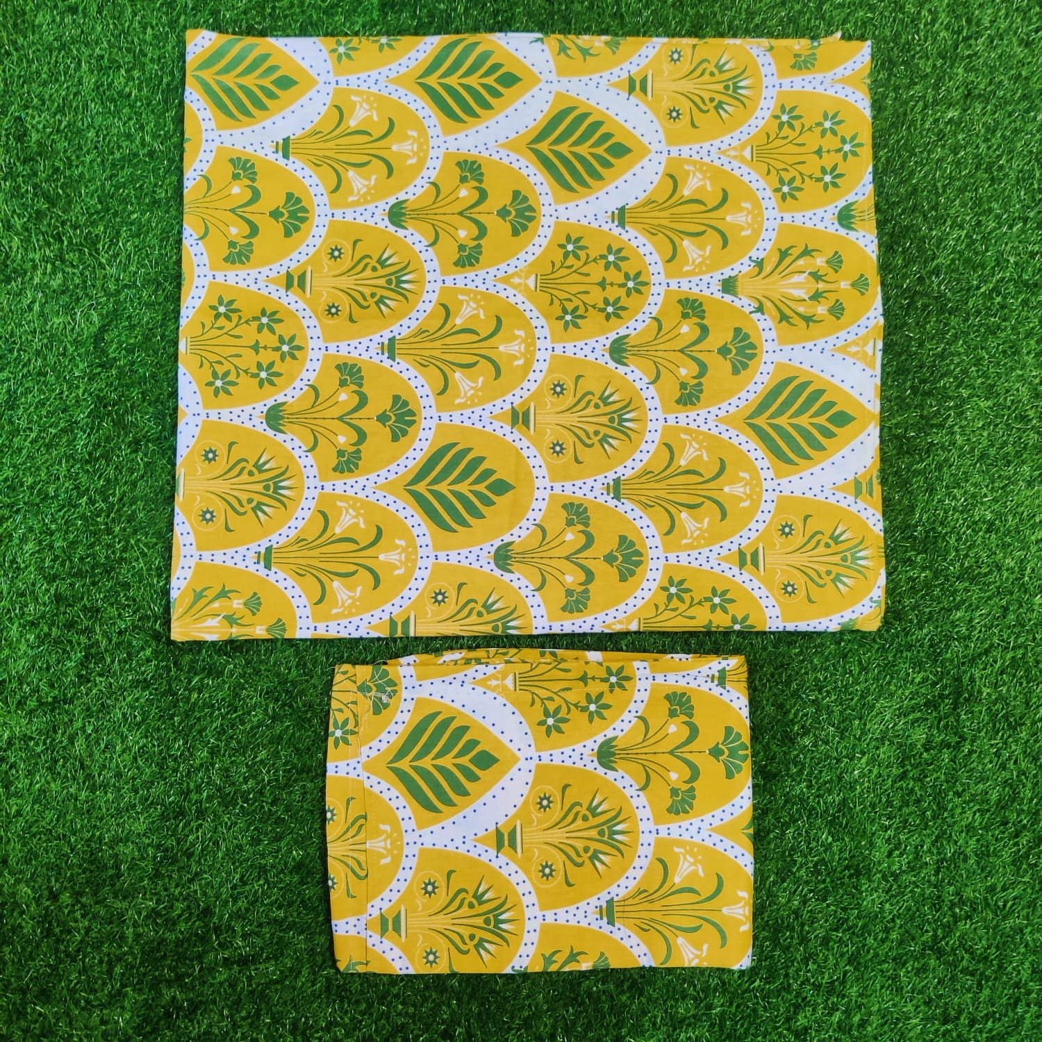 King Size Twill Fabric Bed Sheet with Two Pillow Cover