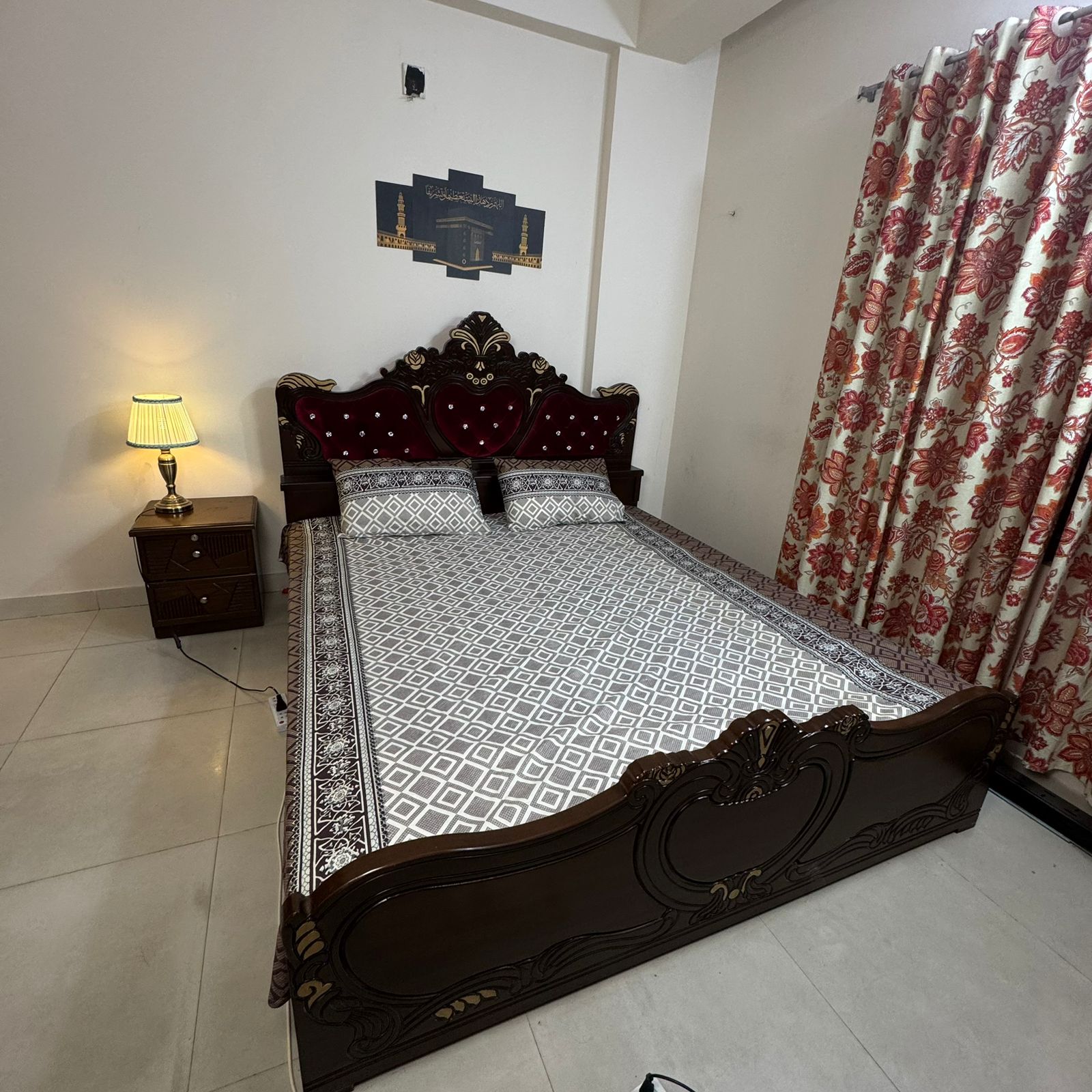 King Size Bed Sheet with Two Pillow Cover-BS-12