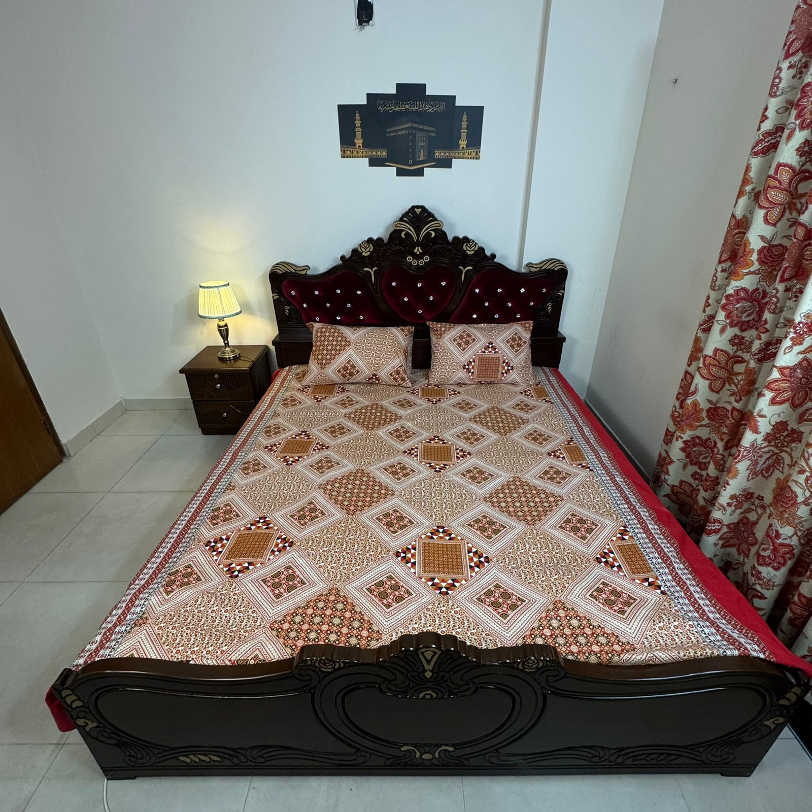 King Size Bed Sheet with Two Pillow Cover-BS-40