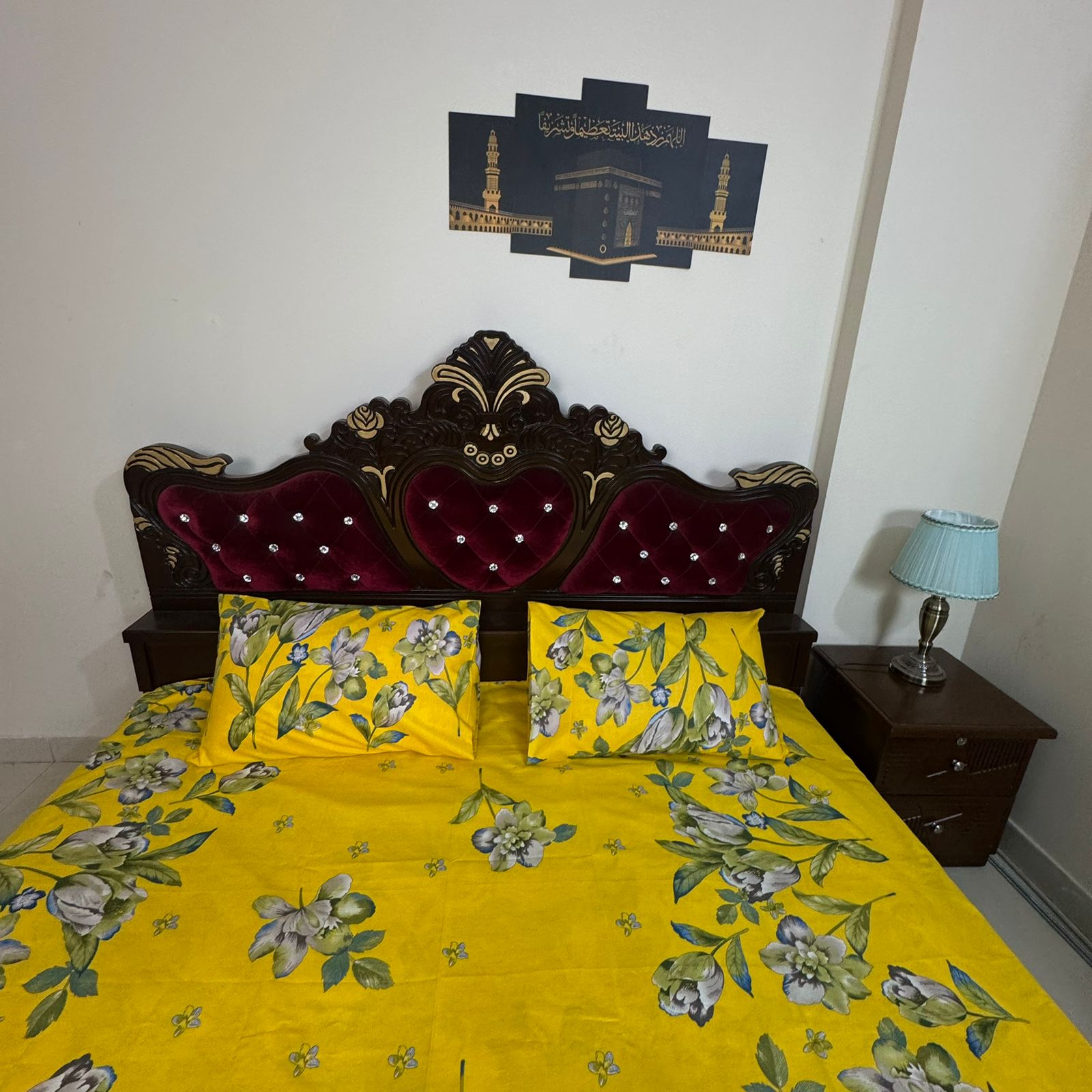 King Size Bed Sheet with Two Pillow Cover-BS-42