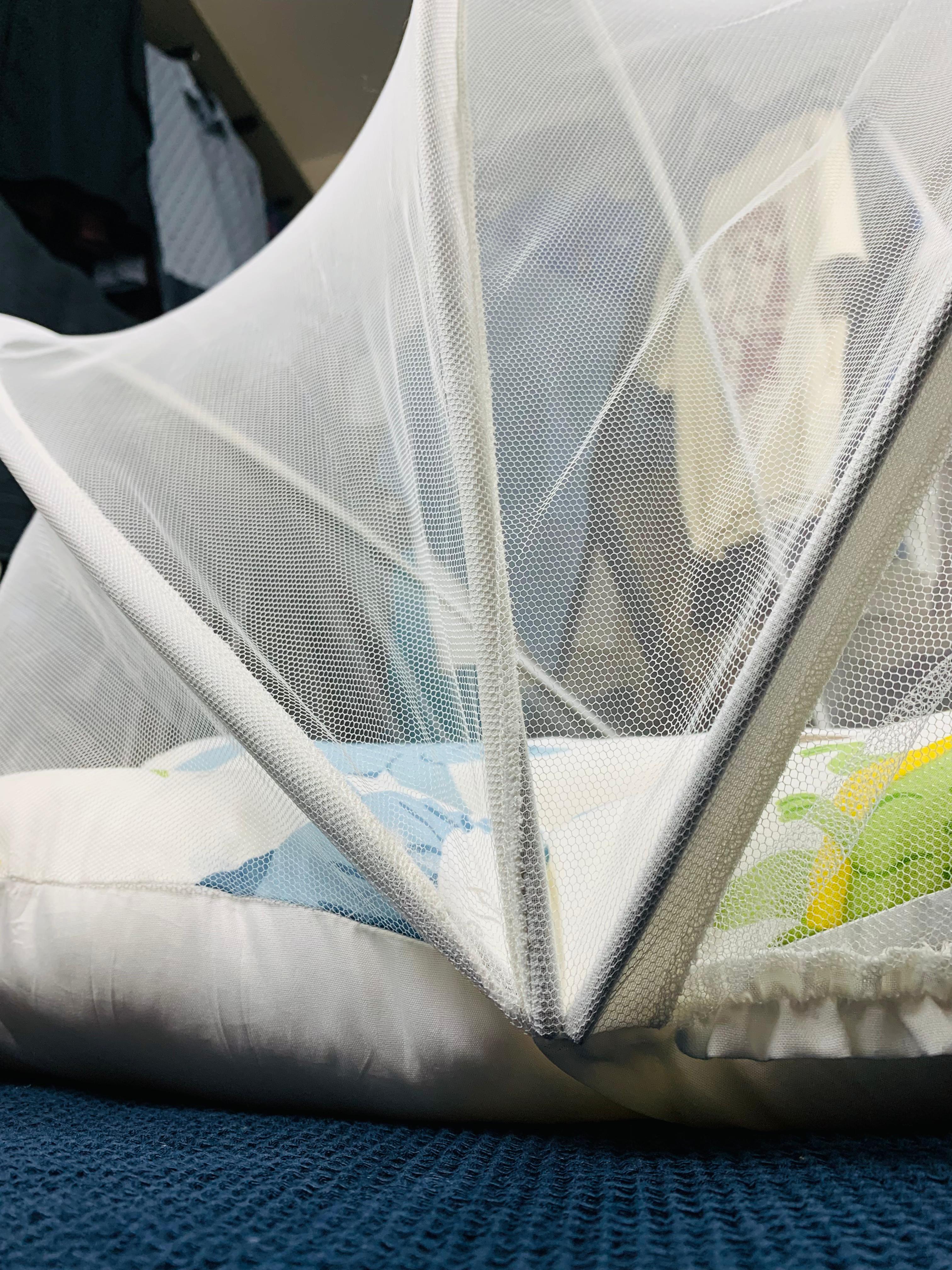 New Born Baby's Premium Quality Bedding Set With Protective Mosquito Net And Pillow