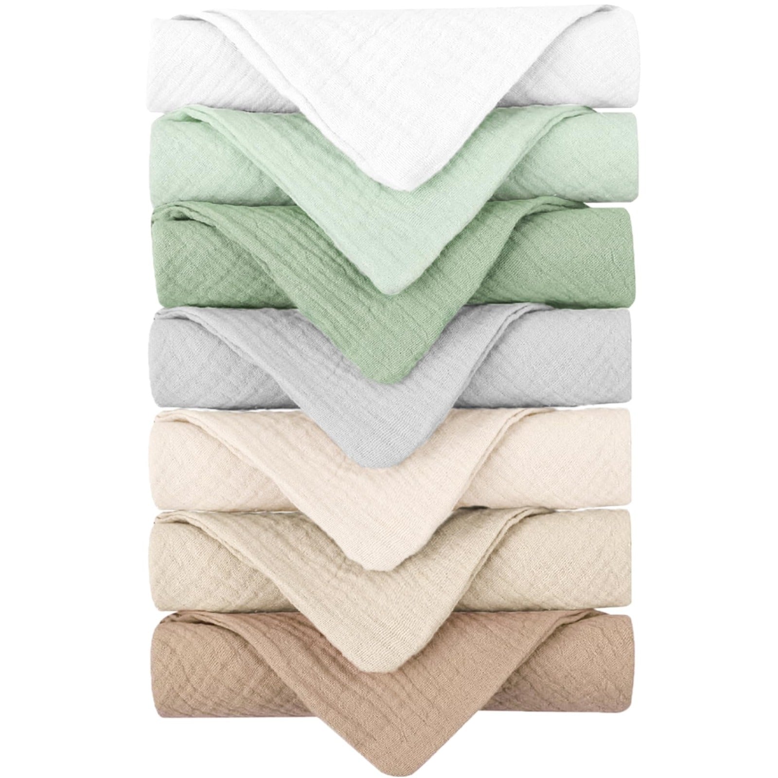 5 PCs Muslin Cotton Baby Napkin/Washcloths (12x12 Inch)