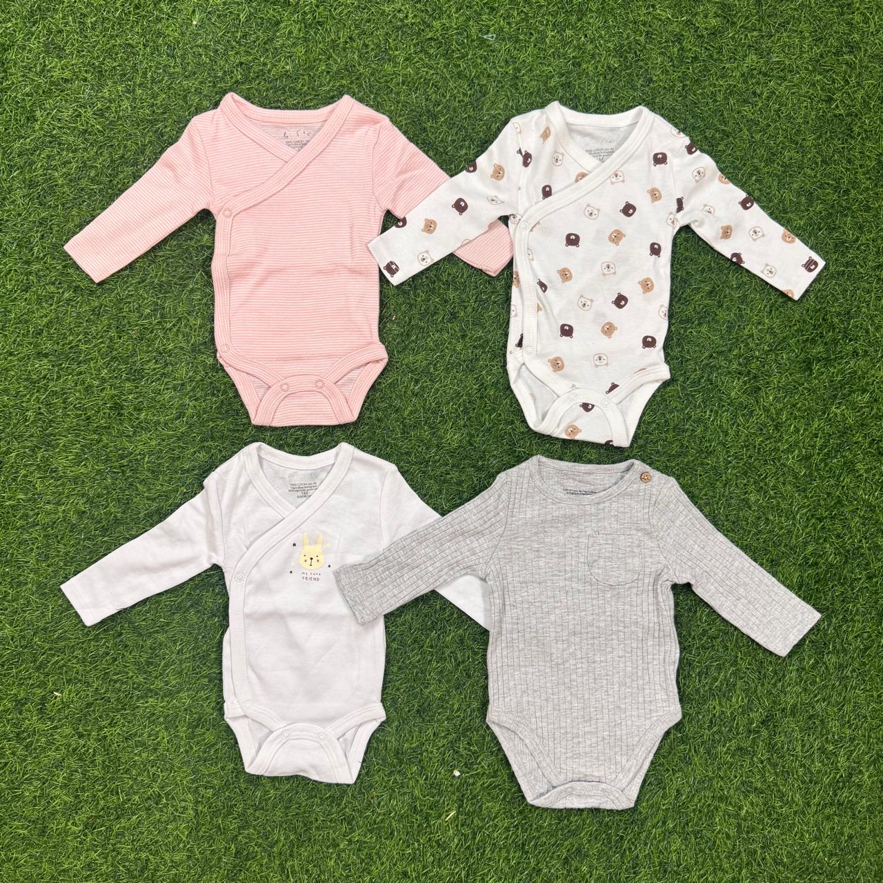 đŧ15 Pcs Baby Combođ(5 Pcs Full Sleeve Baby Keeper+5 Pcs Troujar) 5 Pcs Baby Socks Free